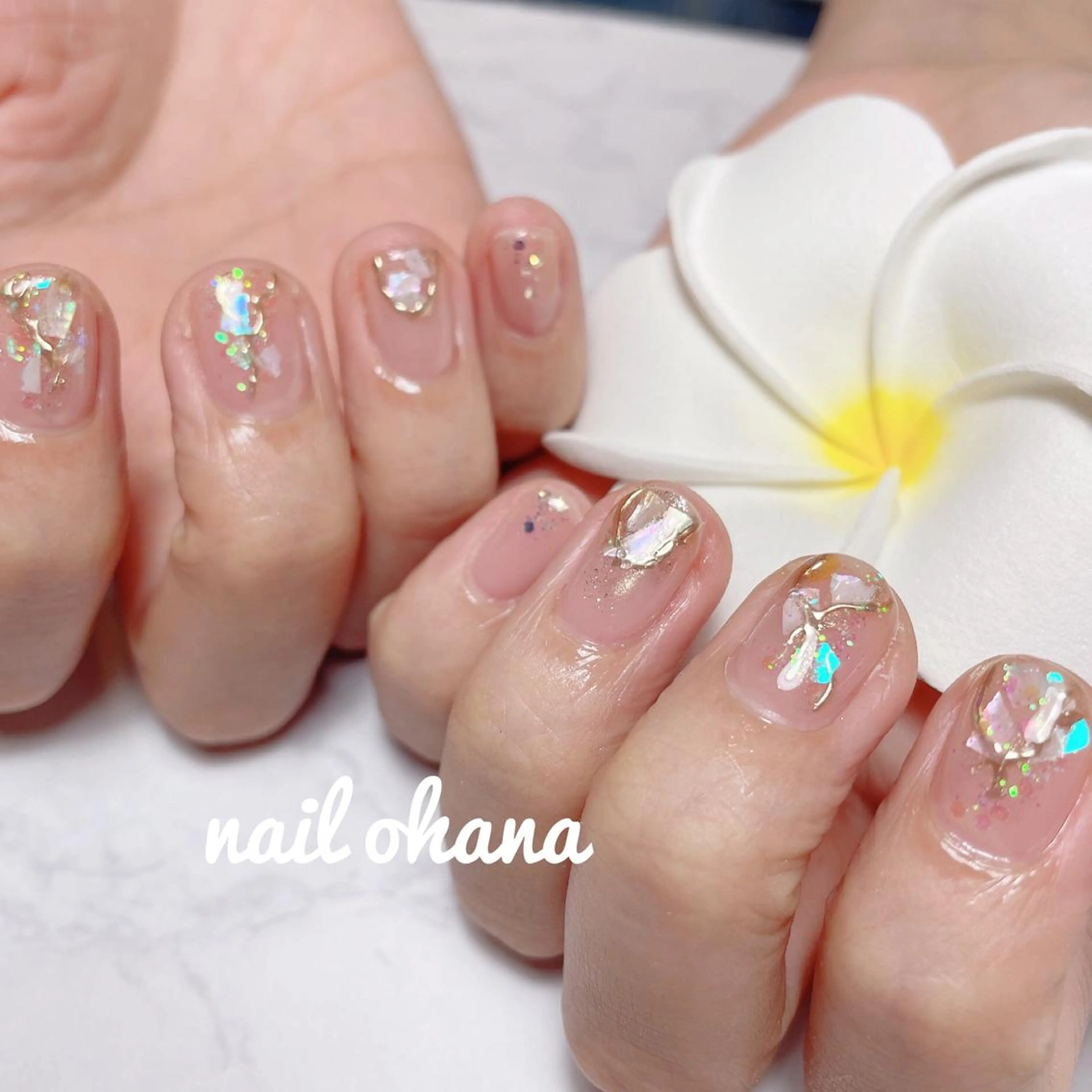 ネイル ジェルネイル キラキラネイル 持ち込み 那覇🏝️台湾人 ネイリストSHIUのネイルデザイン