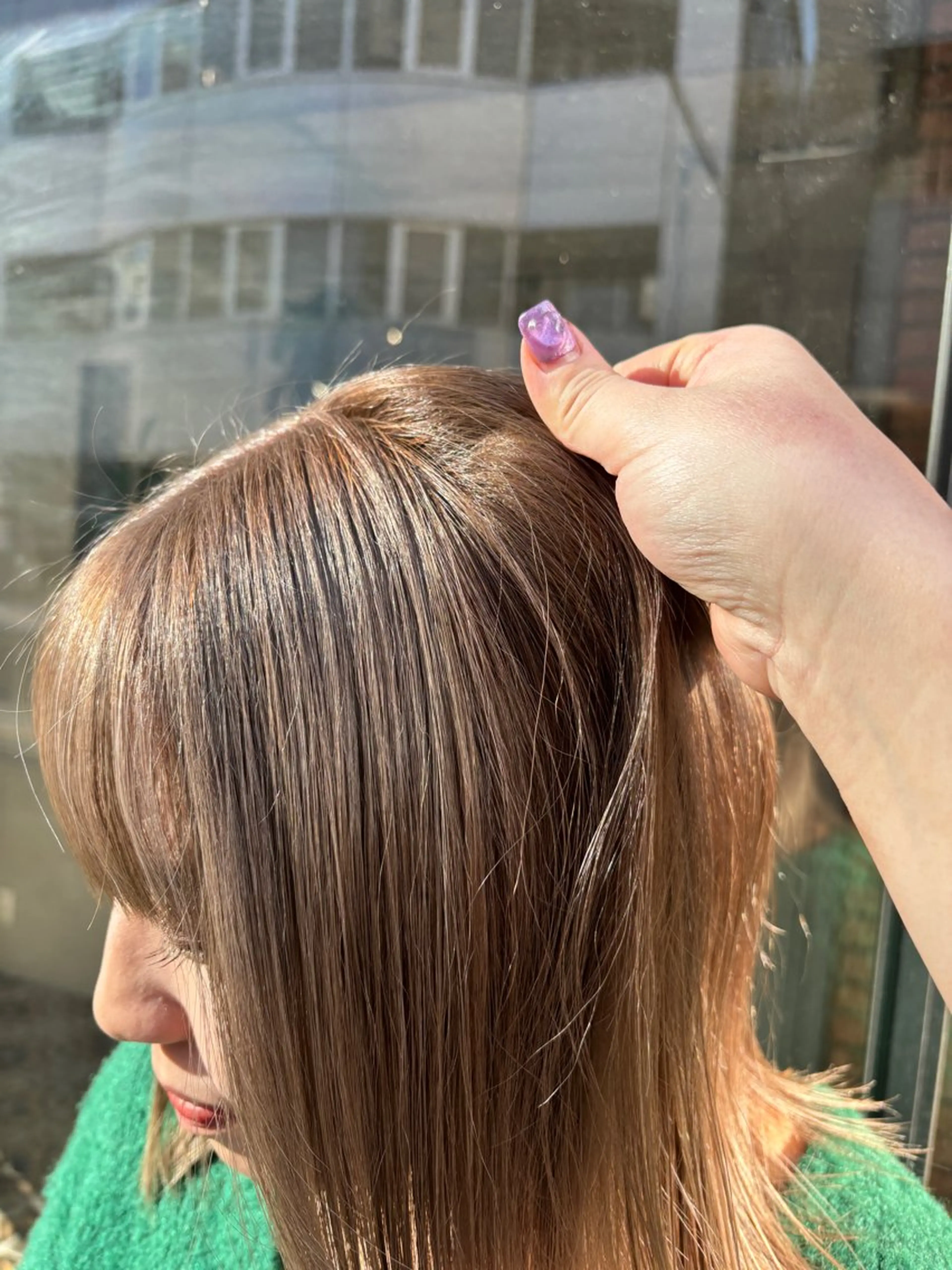 ミディアム ️🩵RINKA/ ハイトーンカラー🩵のヘアスタイル