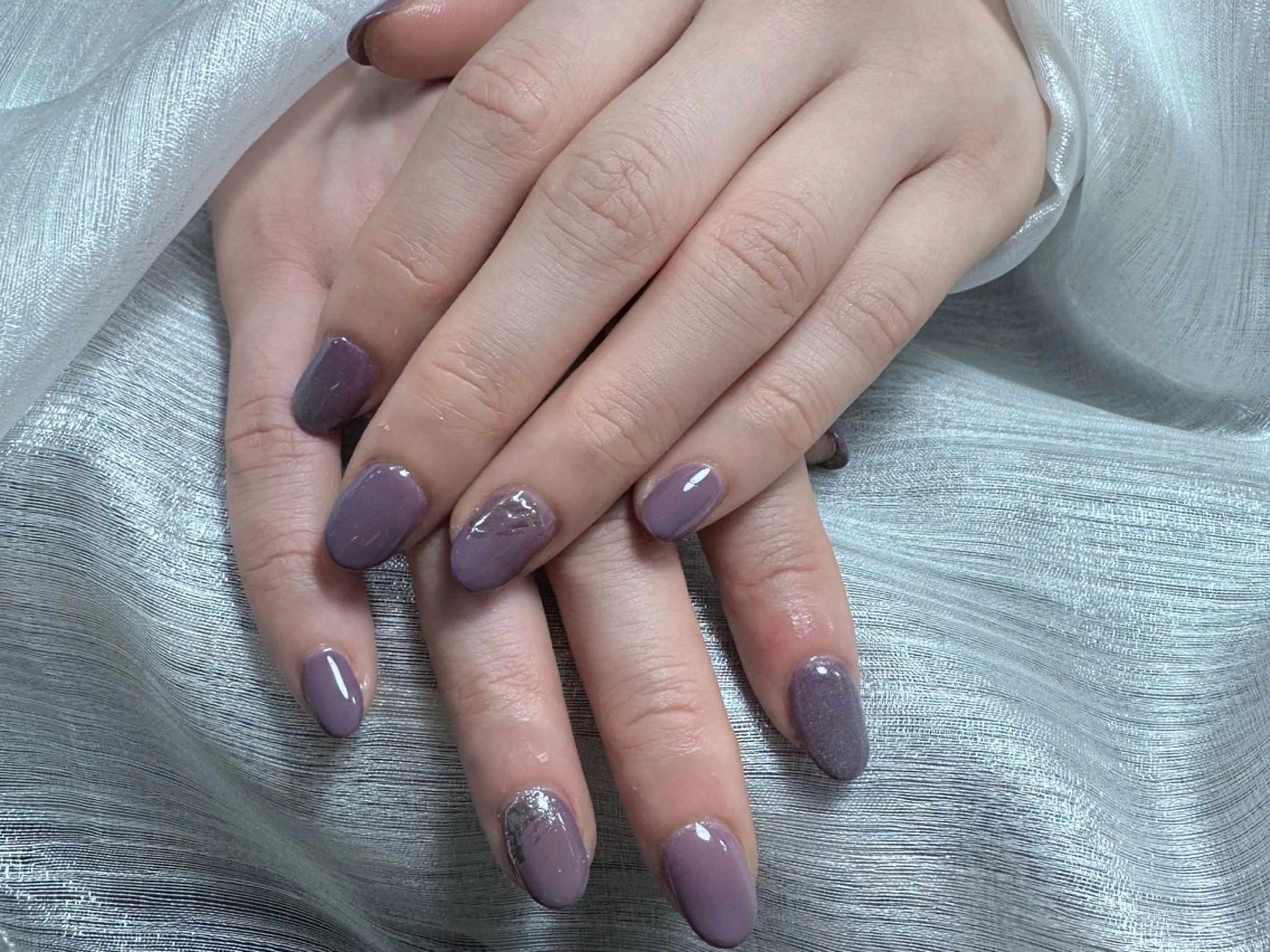 ネイル 長さ出し フレンチネイル グラデーション マグネットネイル マグネットフレンチ ハンドネイル ハンドケア ⭐️Dreamy Nail⭐️のネイルデザイン