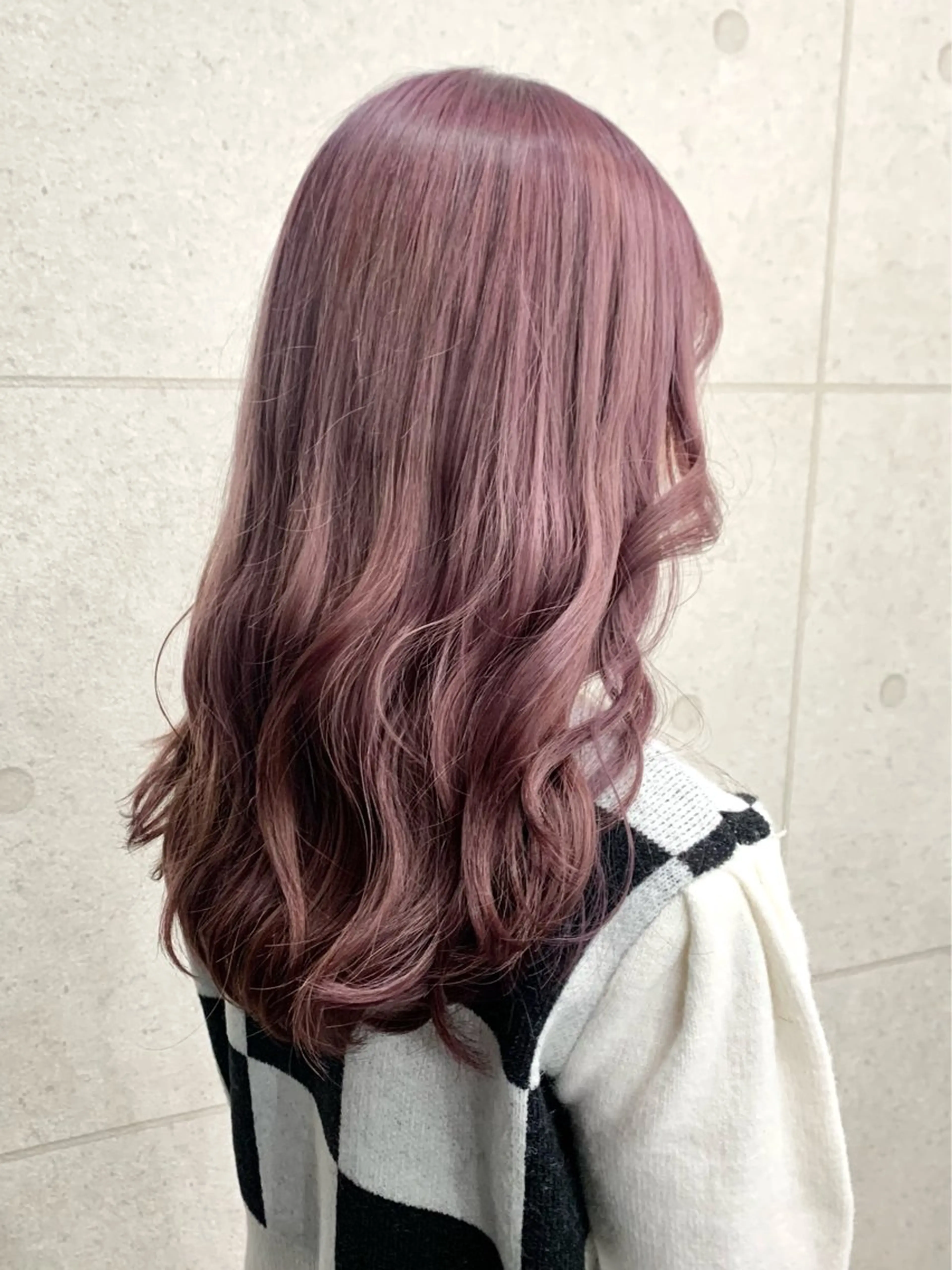 ロング カラー カット ヘアカラー トリートメント レイヤーカット韓国 暖色⭐︎KANAKOのヘアスタイル