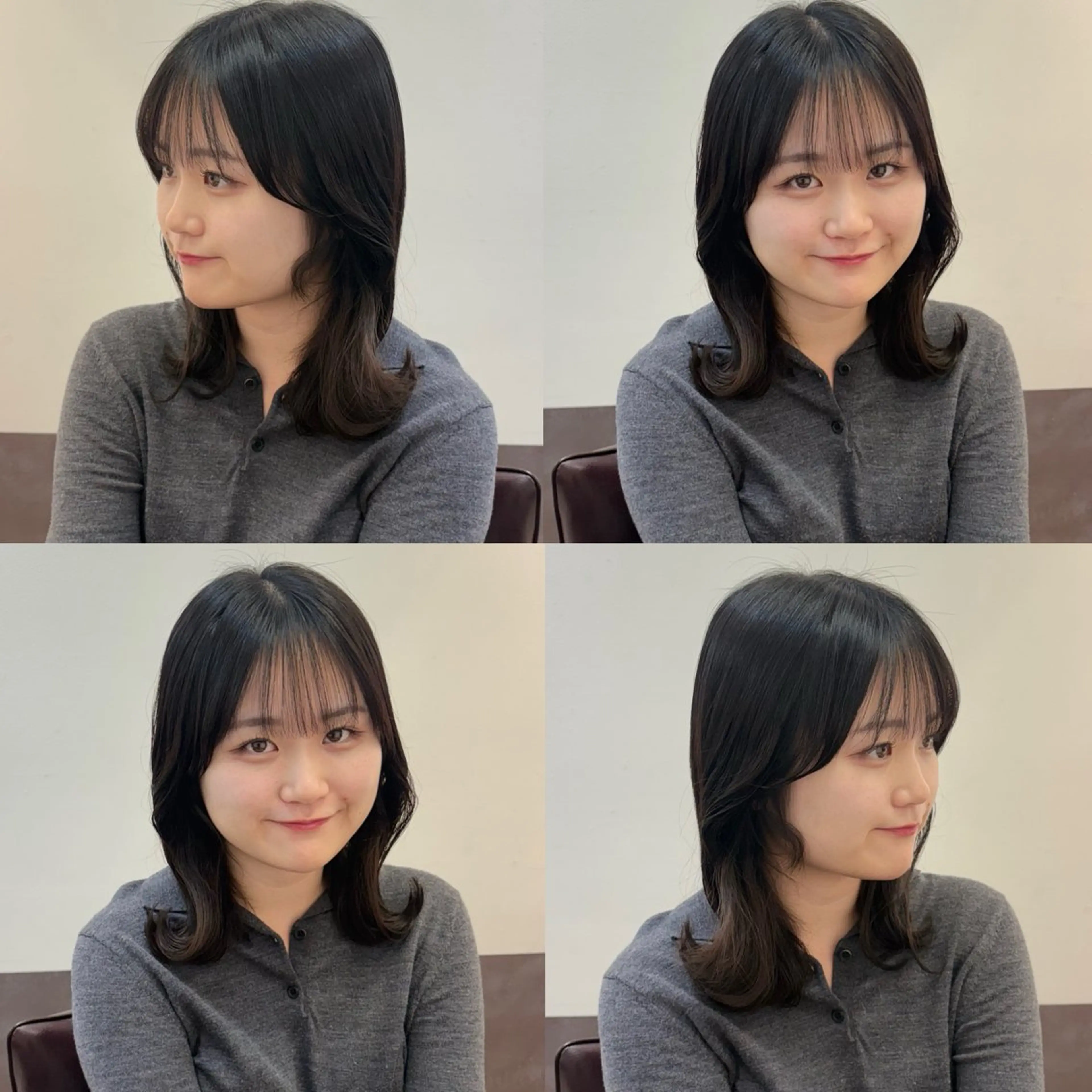 ミディアム カラー カット ヘアカラー GO TODAY SHAiRE SALON 新宿店所属・Minami. 🩵 再現性特化ヘアのヘアスタイル