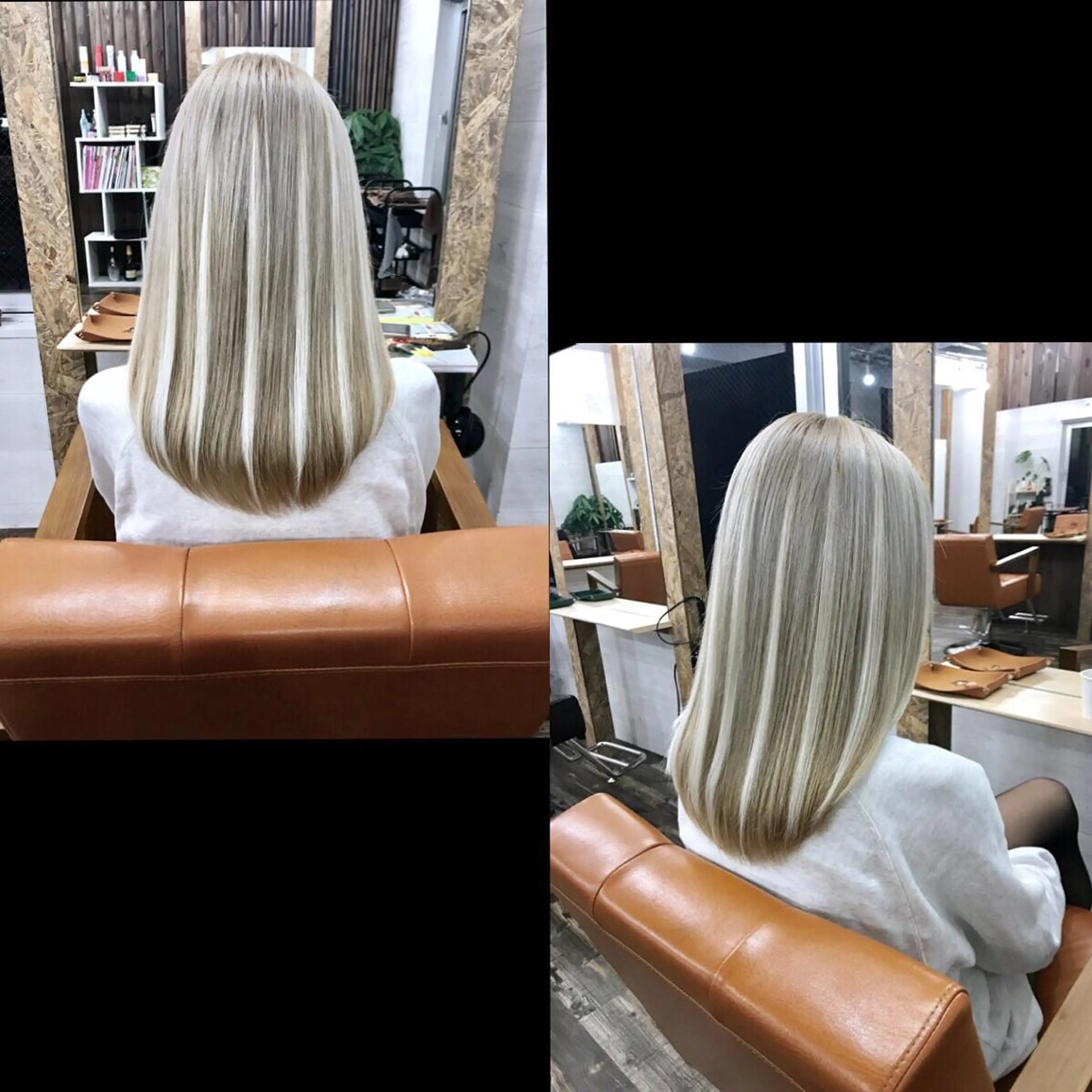 ミディアム カラー エクステ ✯カラー&編み込み エクステ✯池田智博✯のヘアスタイル