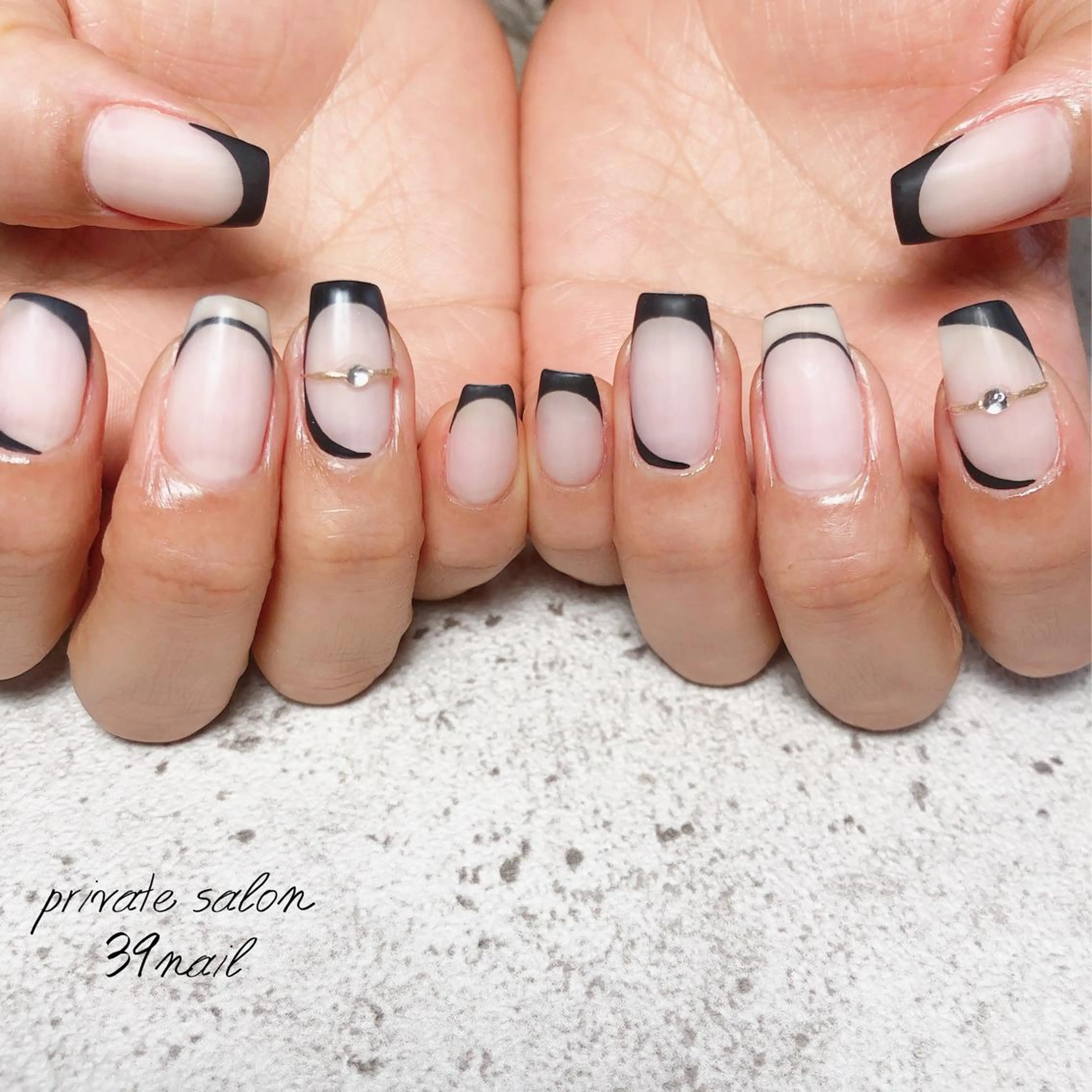 ミディアム ネイル ハンドネイル 京橋 【39nail】のネイルデザイン