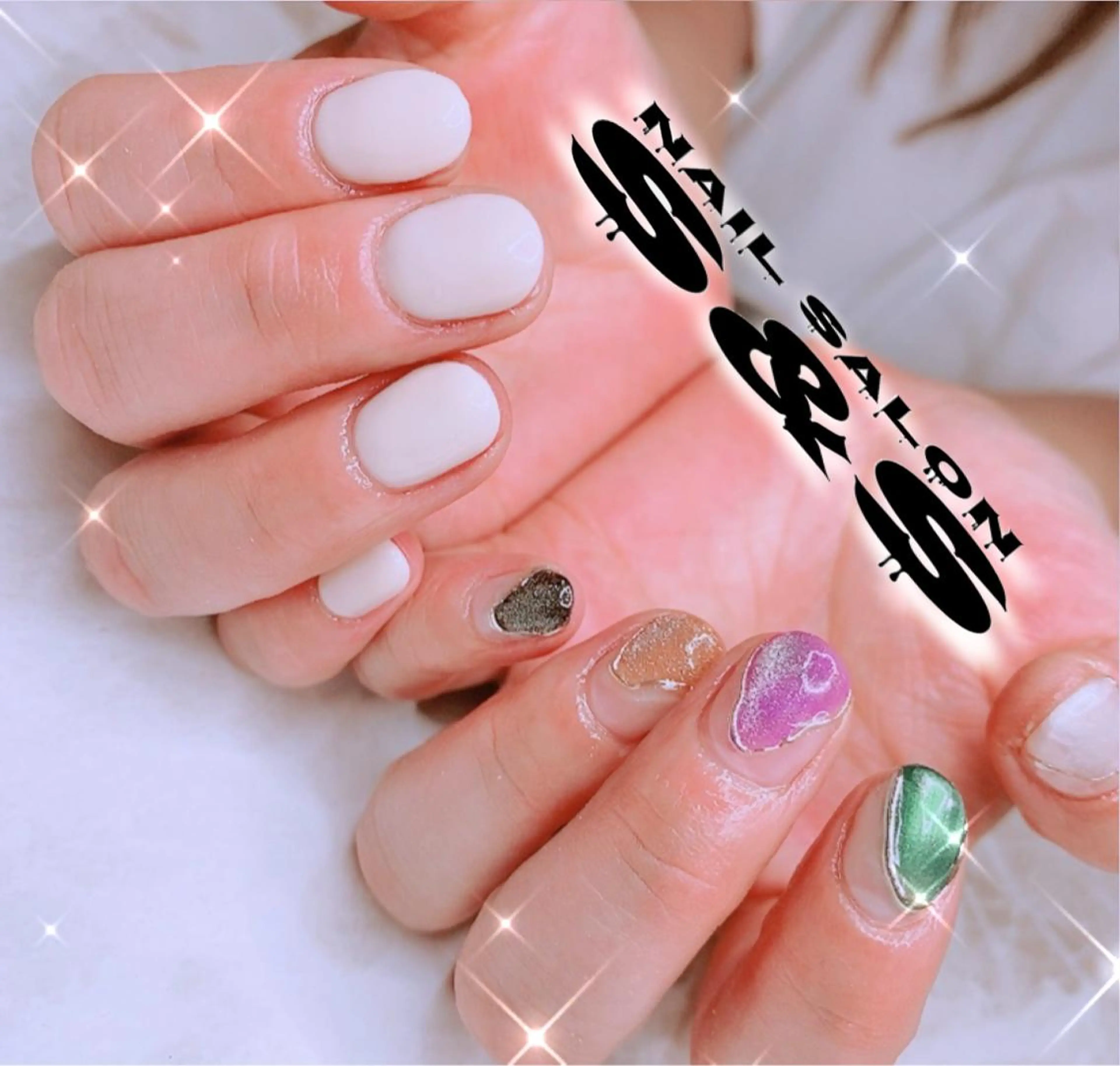 ネイル 長さ出し メンズネイル 持ち込み スカルプネイル S&S 村田小百合のネイルデザイン