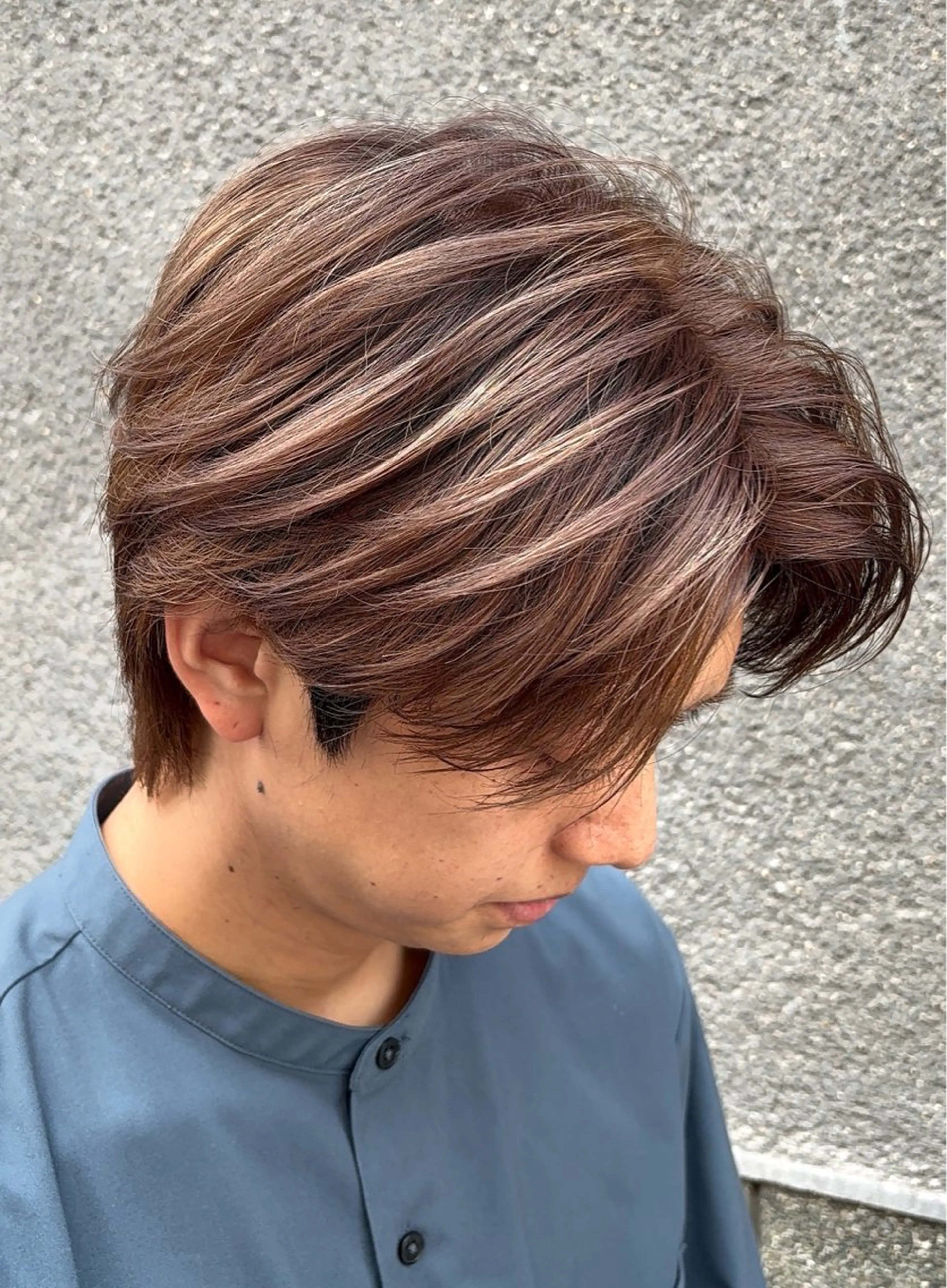 カラー メンズ 濱口 健慎のヘアスタイル