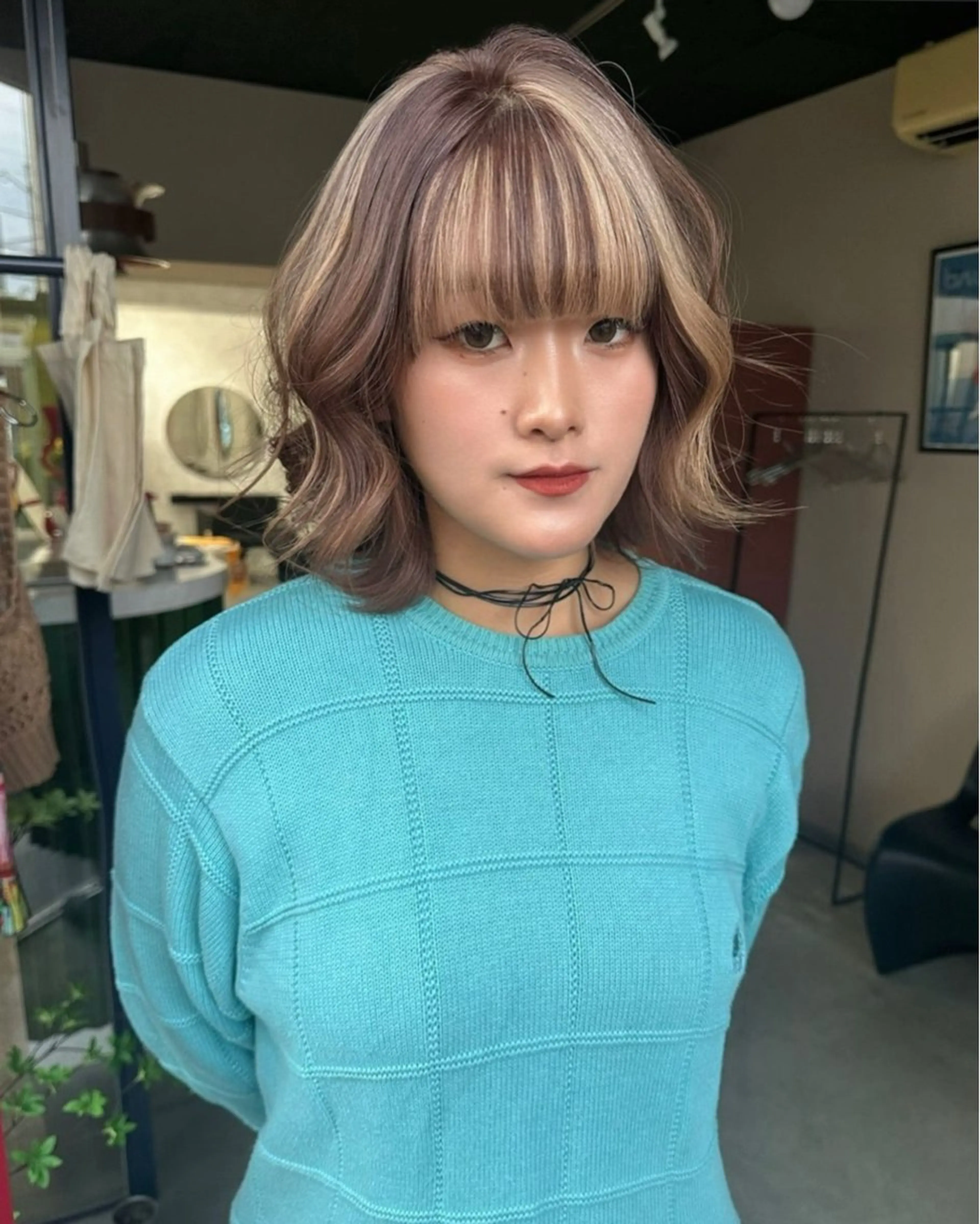 ミディアム カラー ナチュラル・ハイトー ン🏆HINOKIのヘアスタイル