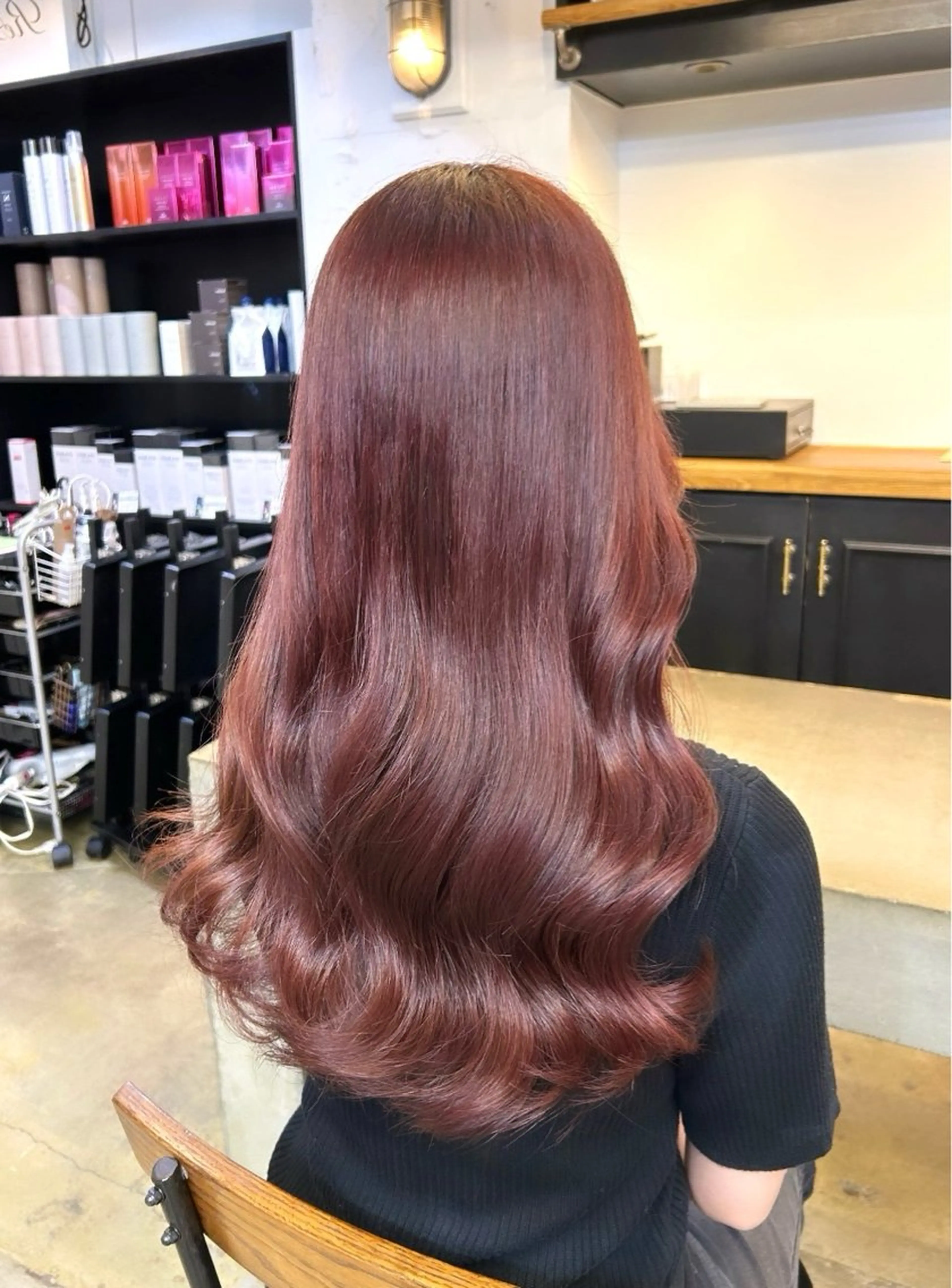 ロング カラー ヘアアレンジ ヘアカラー トリートメント 🎀暖色カラー🎀 ♡yurika♡のヘアスタイル