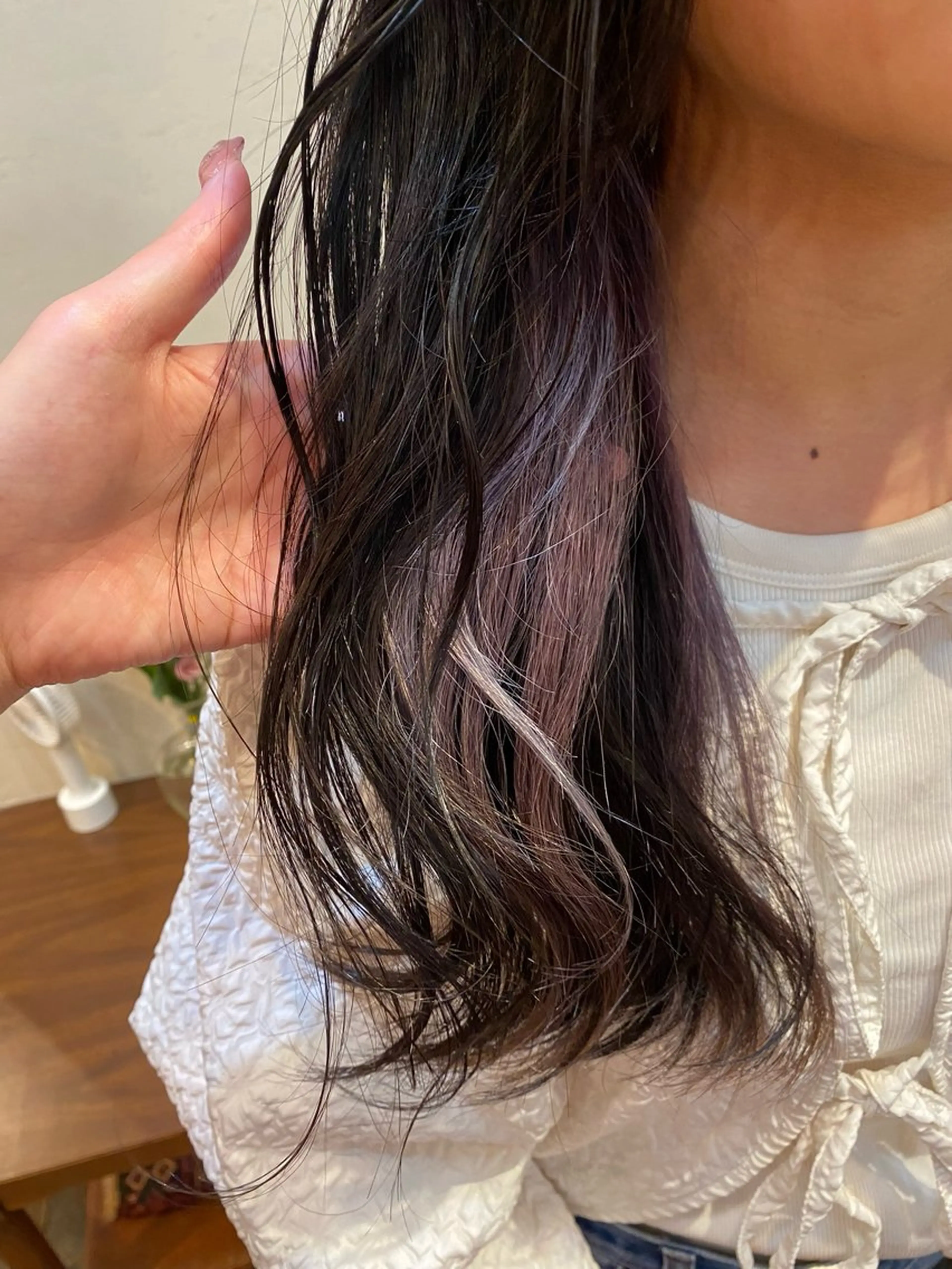 🍒インナーカラー【ワンカラーのみ➕４ステップトリートメント】(お持ち帰りトリートメント付き)🍒の写真