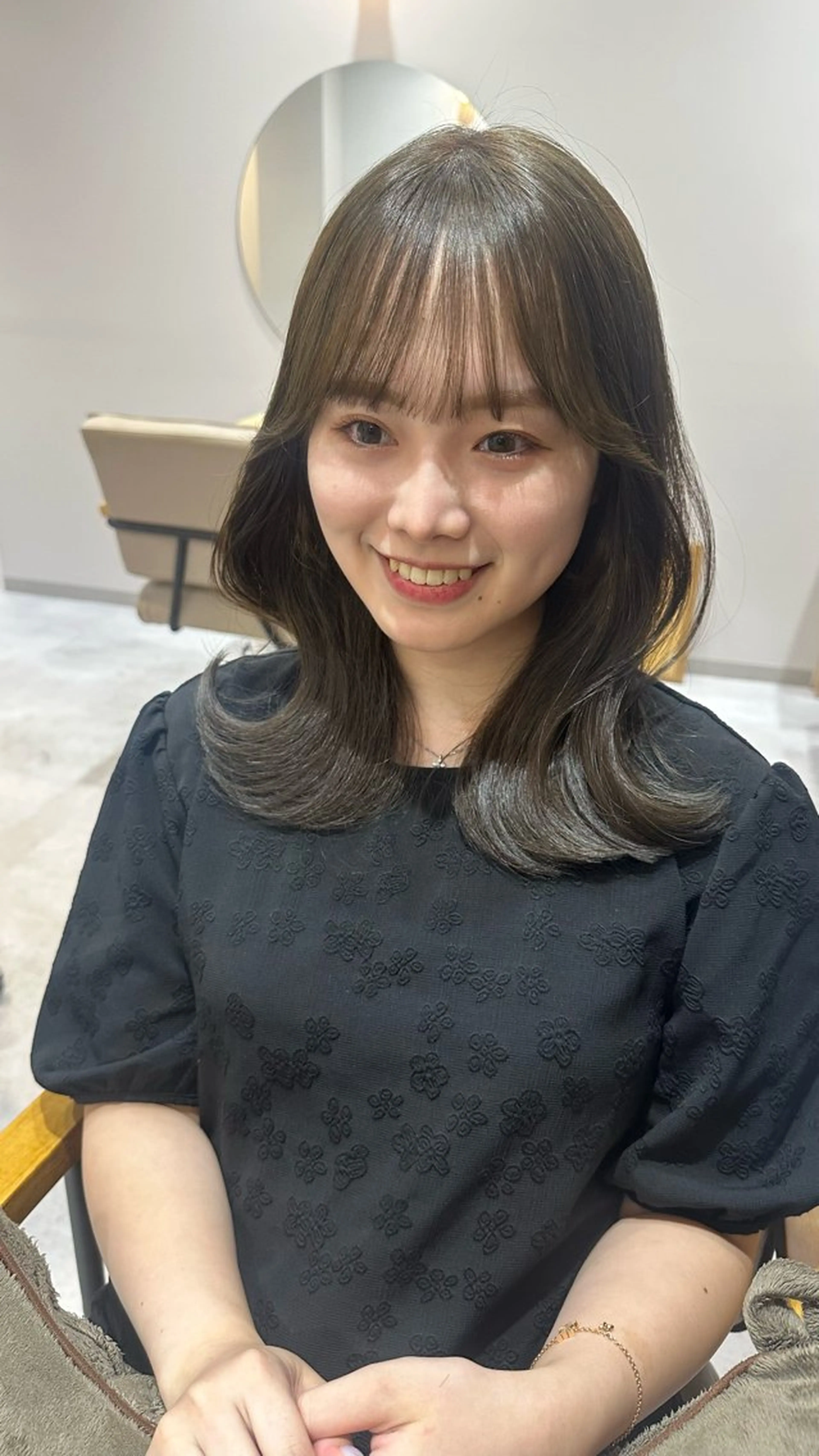 ミディアム カラー ヘアアレンジ カット ヘアカラー トリートメント topstylist 芳賀みなみのヘアスタイル