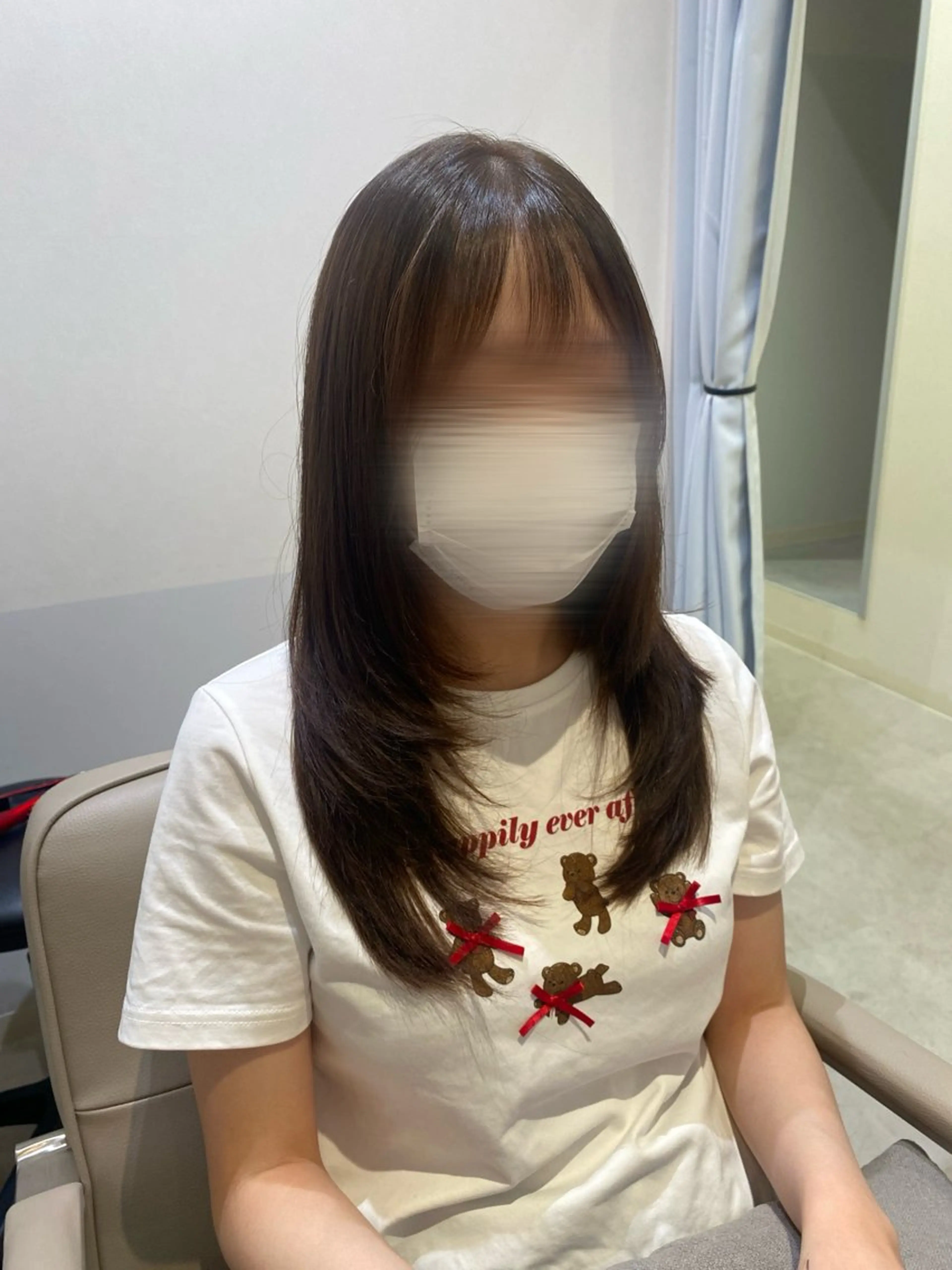 ロング カラー ベージュカラー オリーブベージュ ハッシュカット カット ヘアカラー 韓国ヘア・ブリーチ 🩵SHIZUKUのヘアスタイル