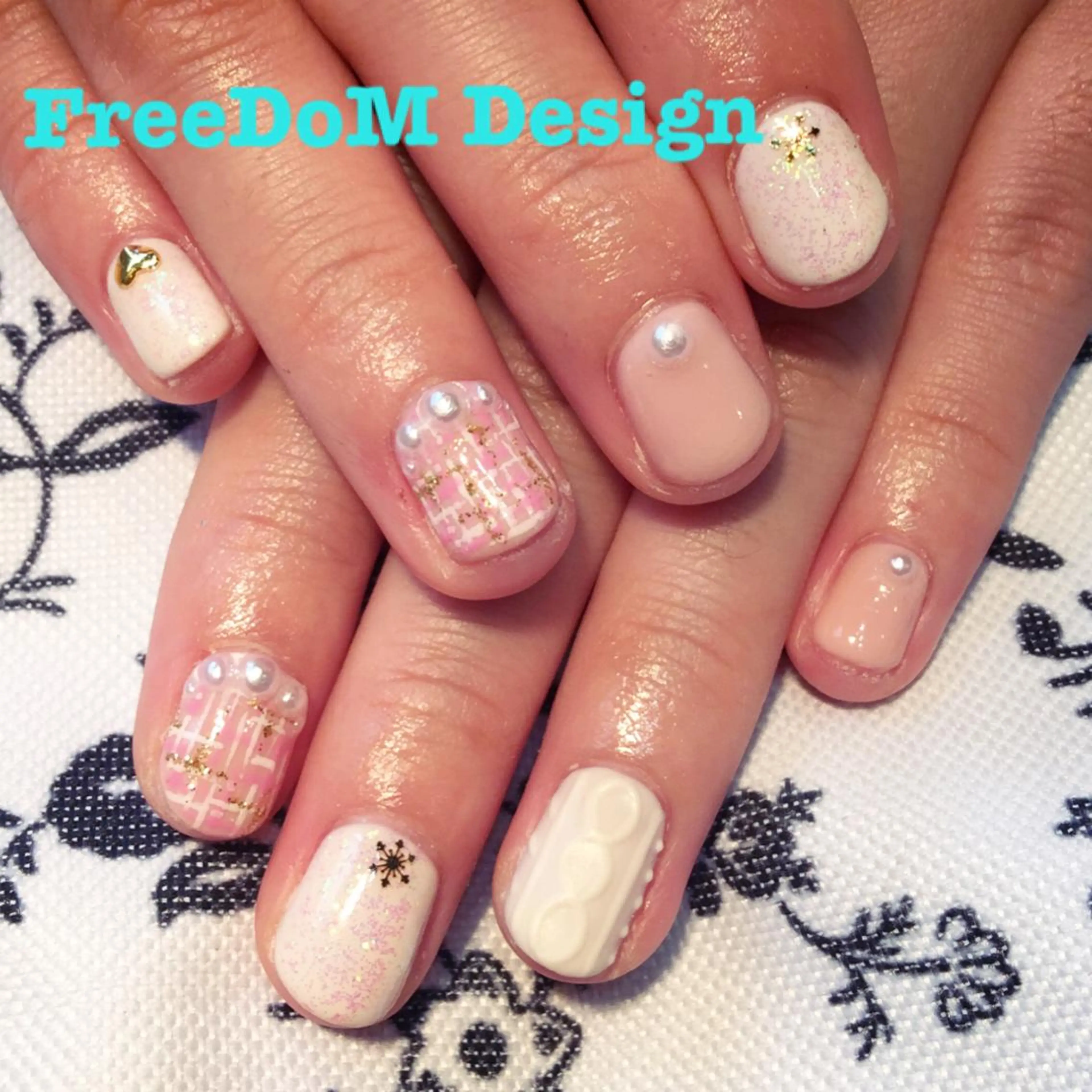 ネイル ツイードネイル ＦreeDoＭ   Design所属・W KUMIのネイルデザイン