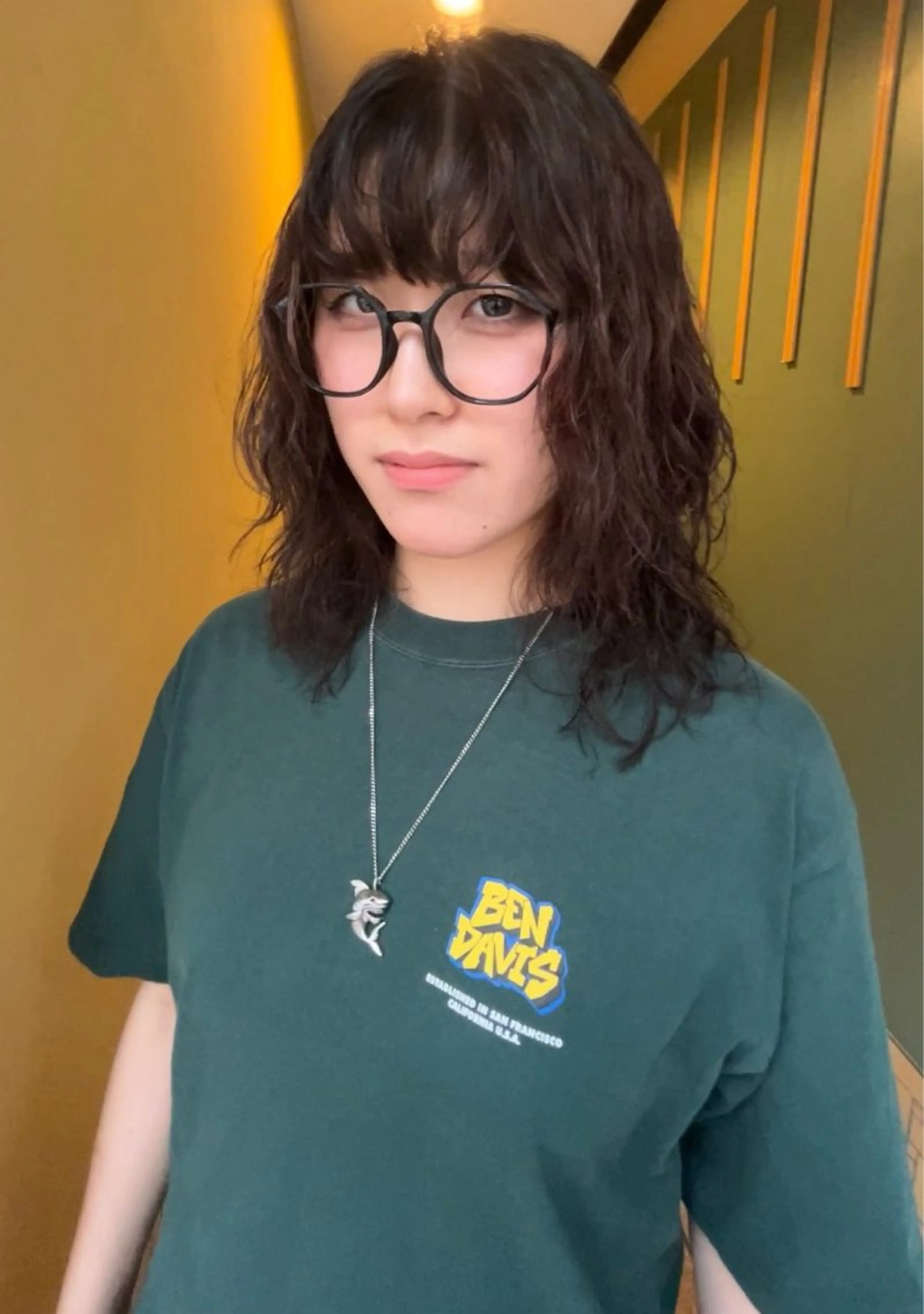 ミディアム パーマ パーマ ルシア東三国店所属・akane 東三国のヘアスタイル