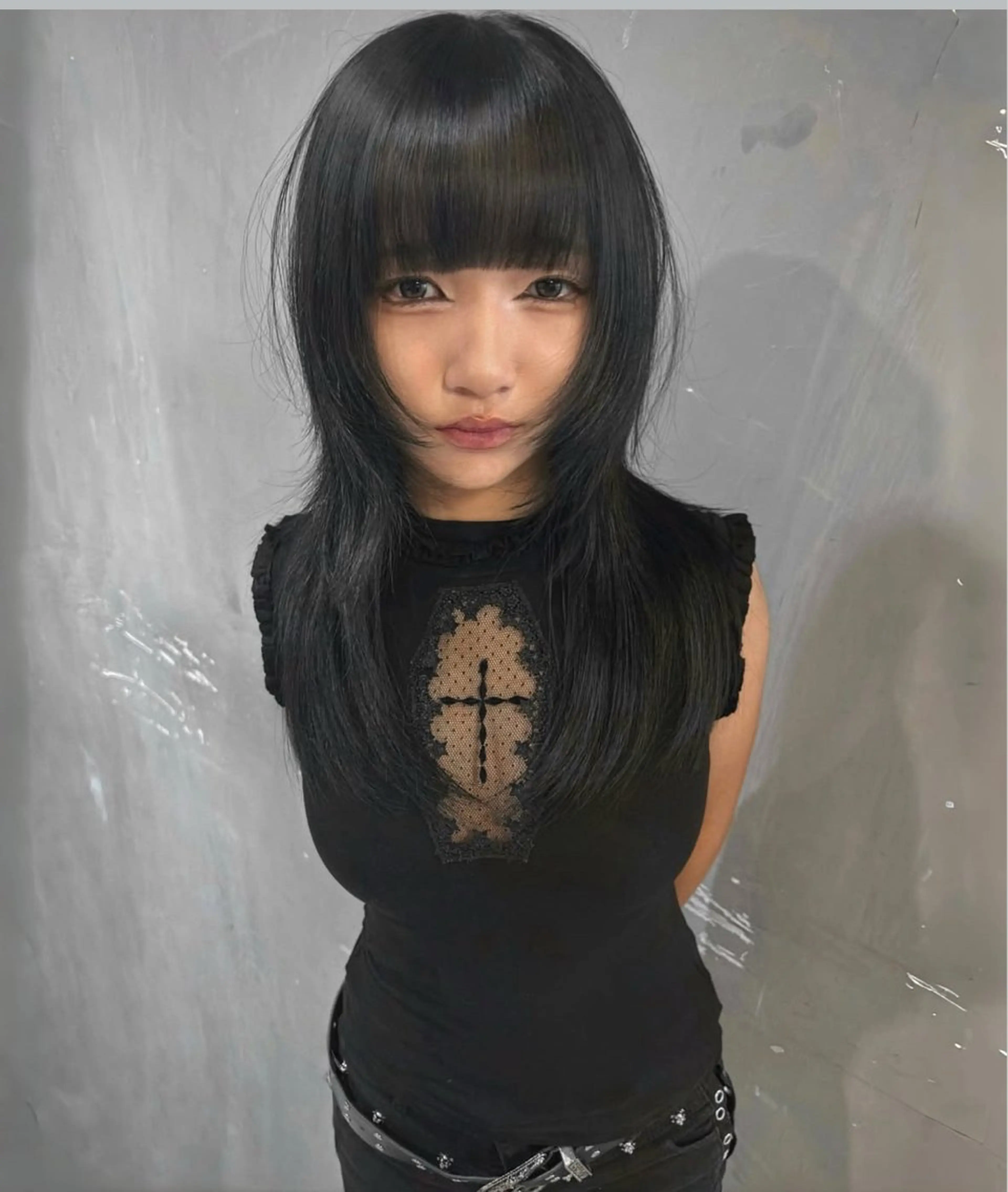 セミロング カット デザインカラー⭐︎★ 🐆hyoma🐆のヘアスタイル