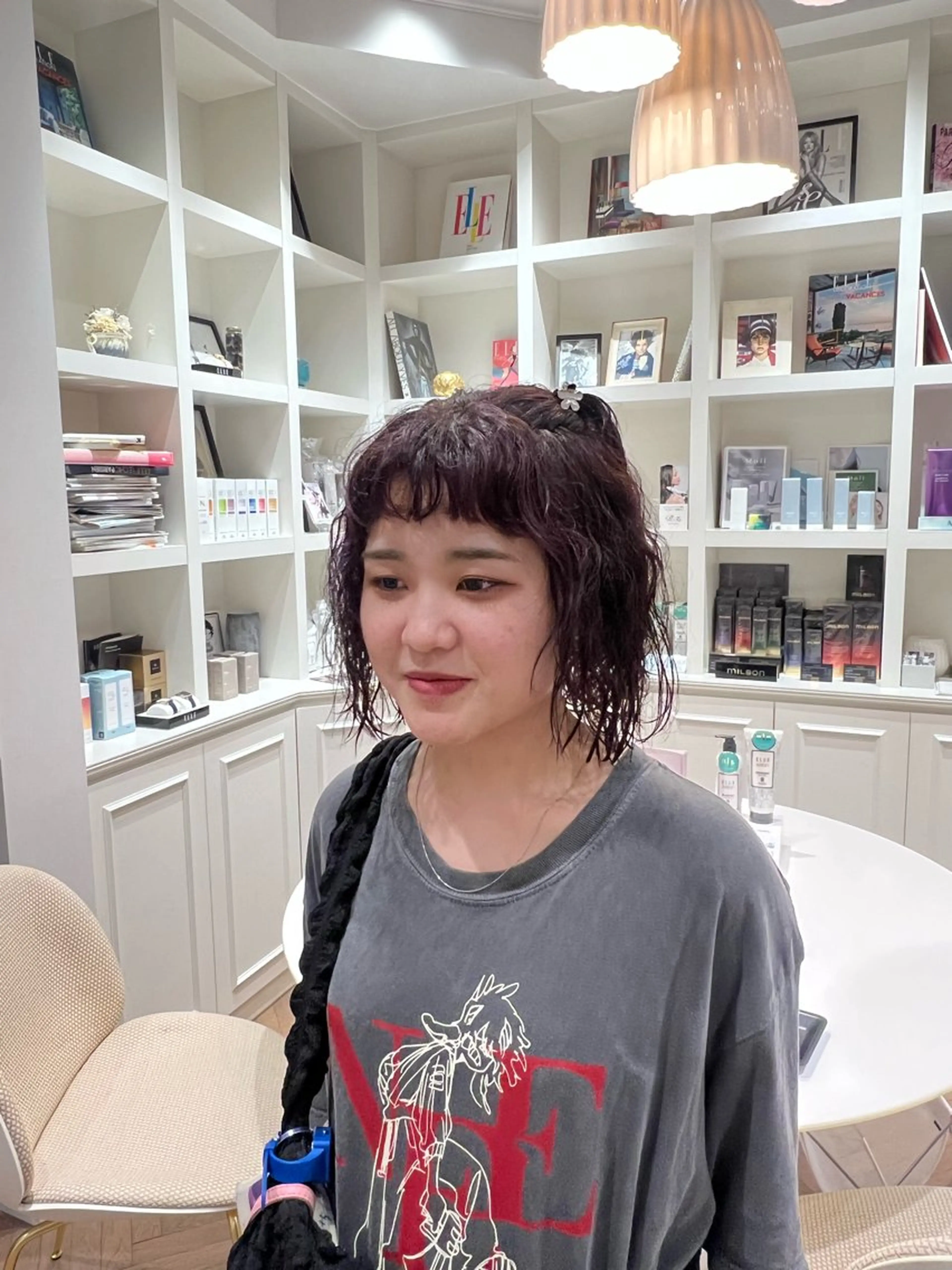 ショート カット パーマ 似合わせ/レイヤー 💟SAEのヘアスタイル