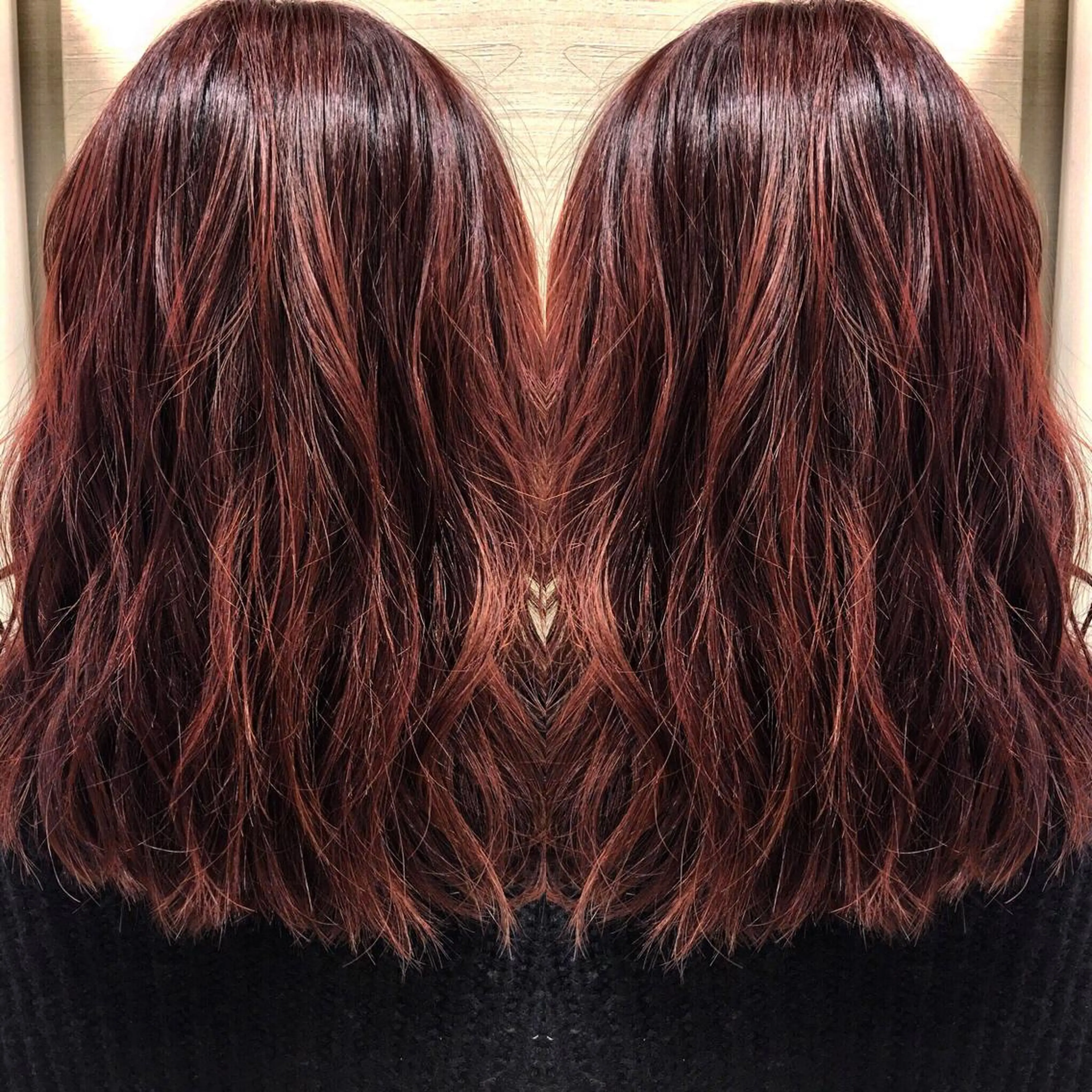 ミディアム box  mico. mutsumiのヘアスタイル