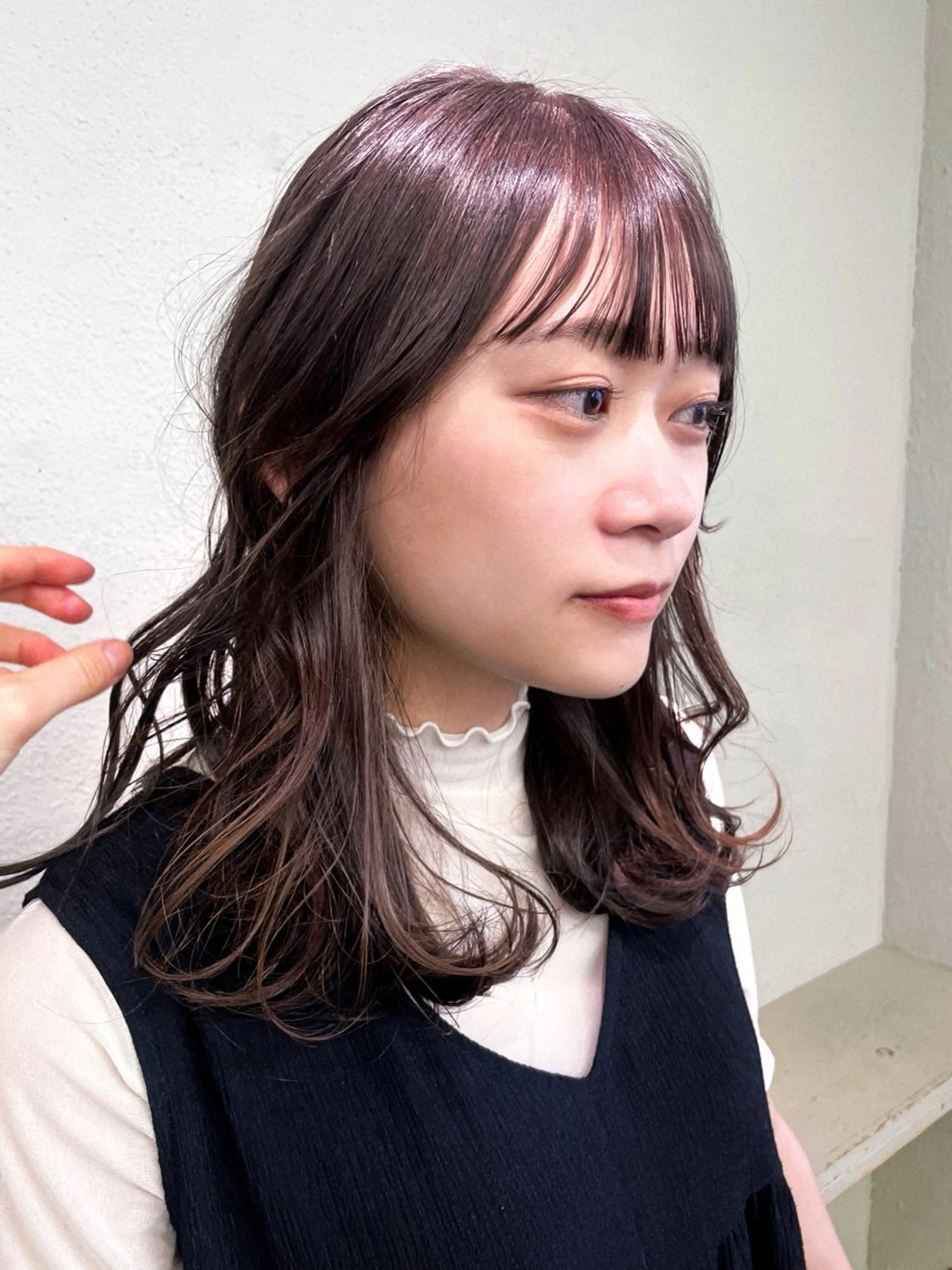 ミディアム ヘアカラー 【ハル/haRu】 桜子のヘアスタイル