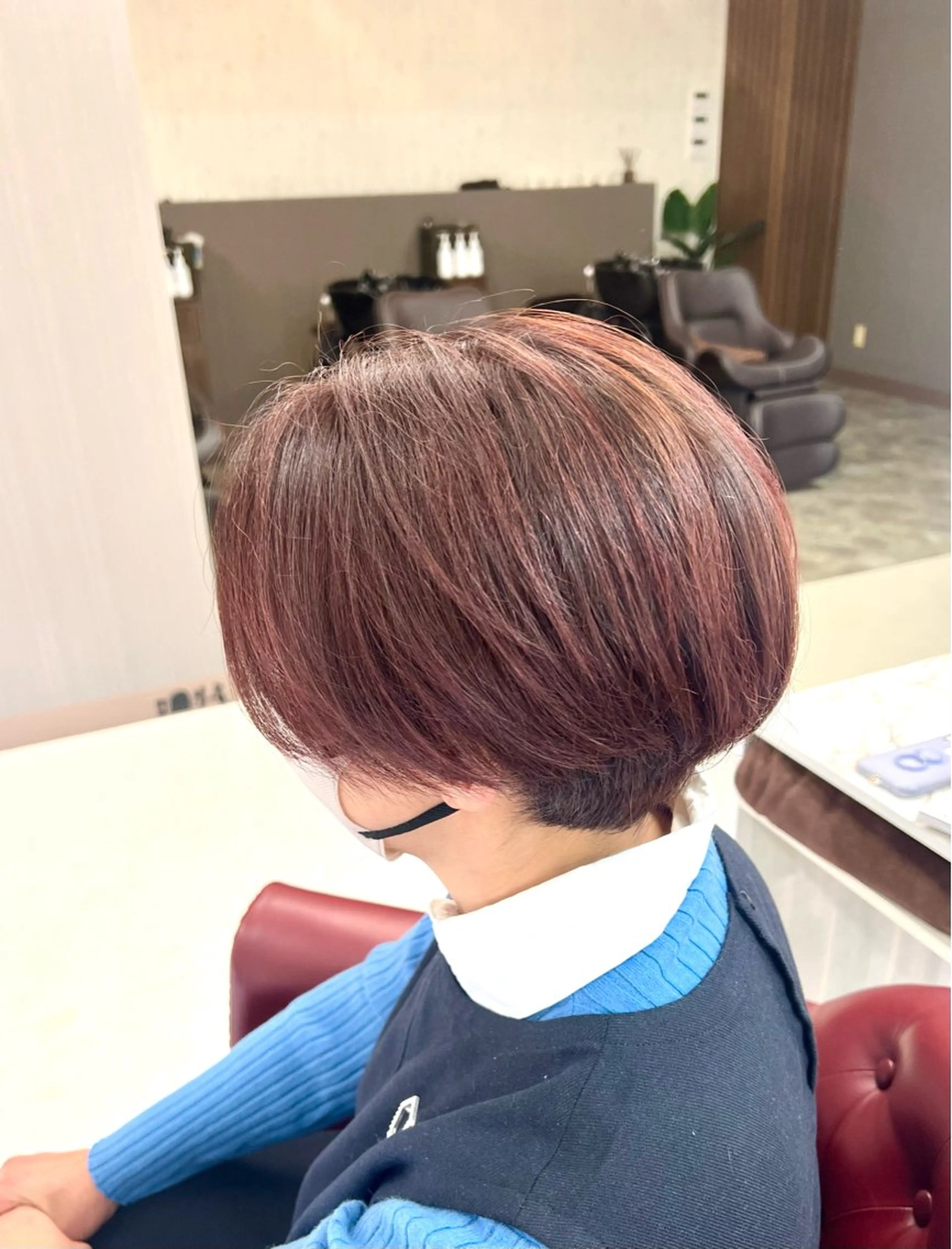 ショート カラー レッドカラー KEN 🌟のヘアスタイル