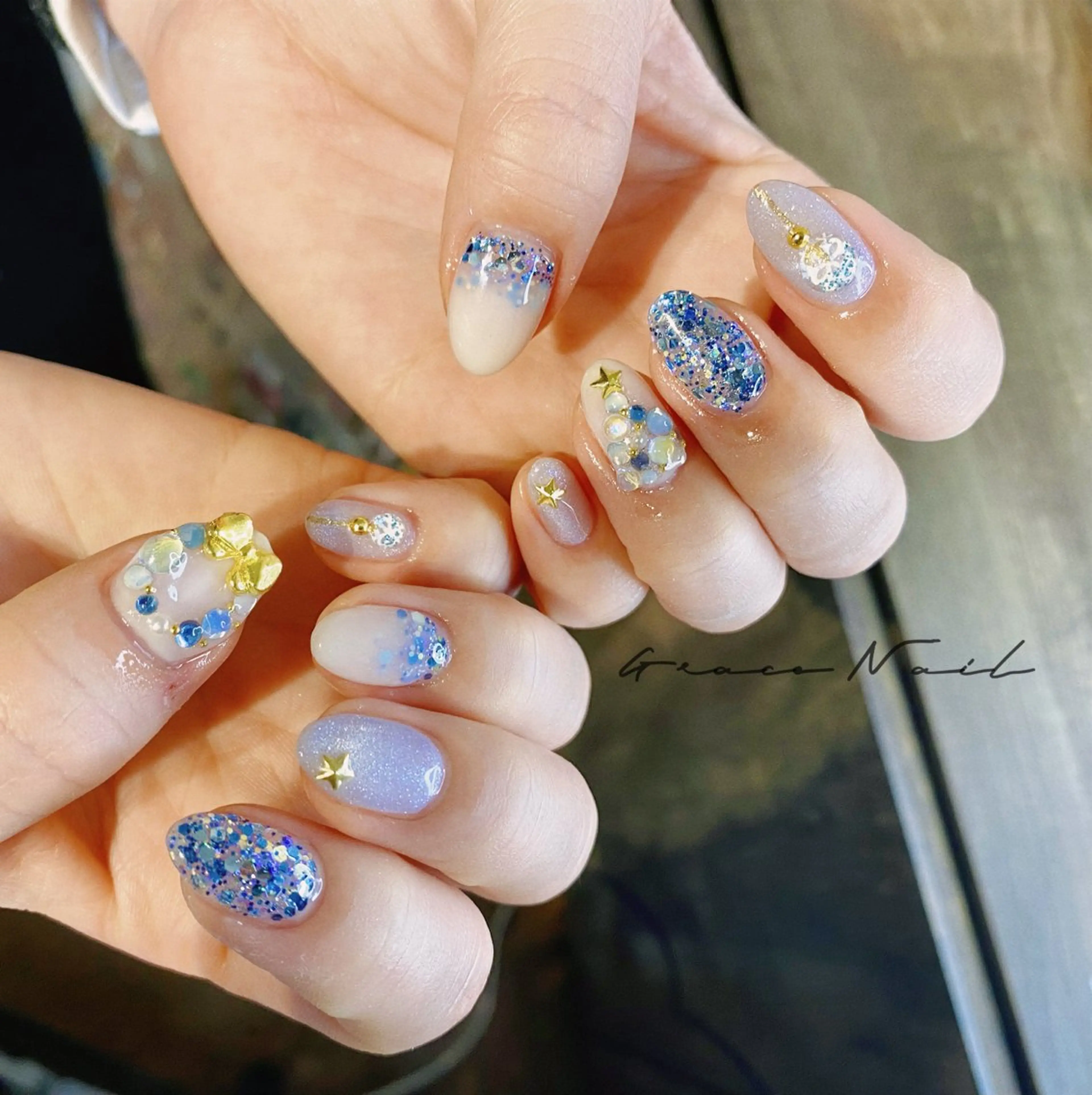 ネイル ハンドネイル ☆*｡Grace Nail｡*☆のネイルデザイン