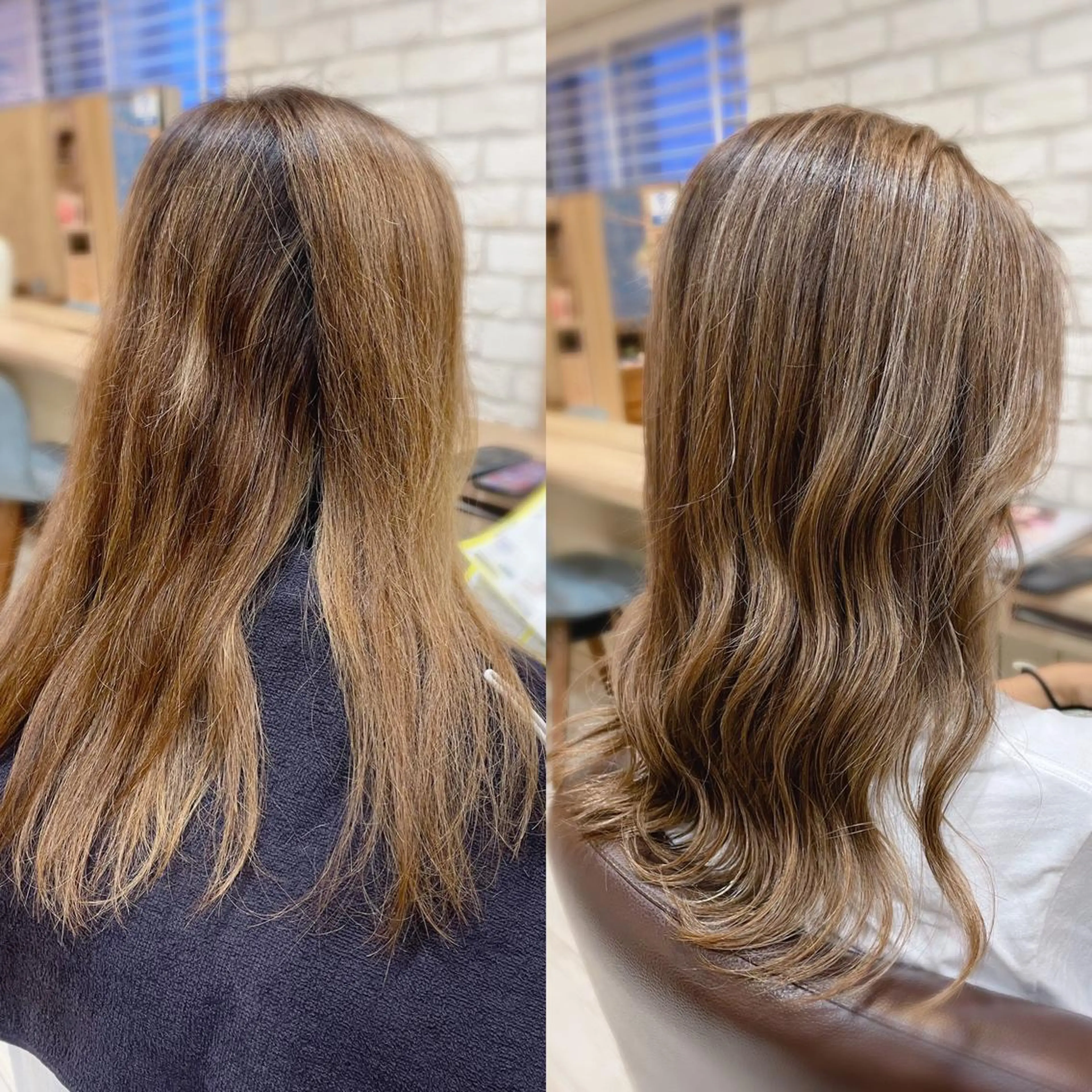 ロング カラー カット ヘアカラー トリートメント 銀座🌈ケアカラー/ ヘッドスパ /清水のヘアスタイル