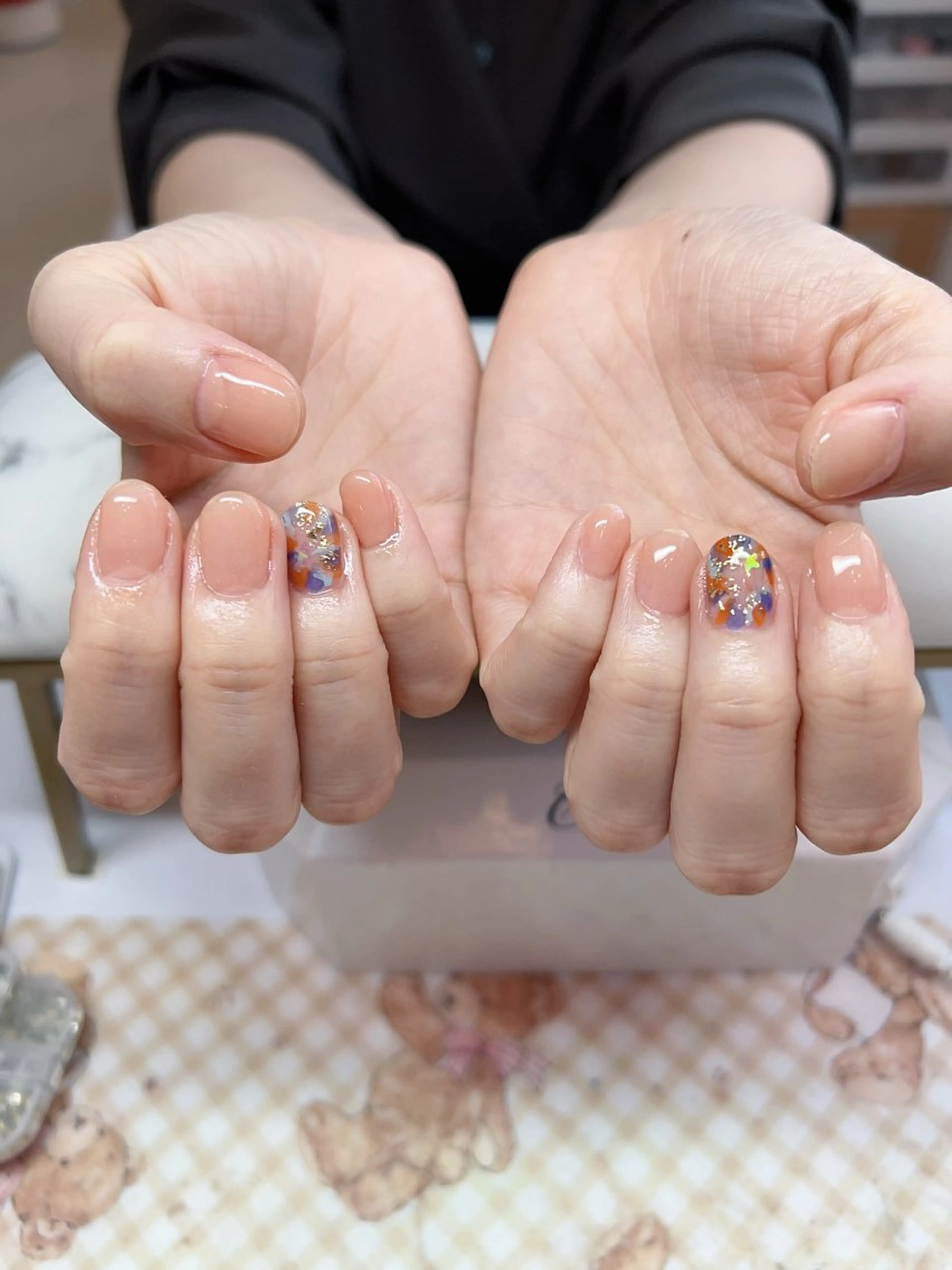 ネイル アートネイル ワンカラーネイル Floria KANAのネイルデザイン