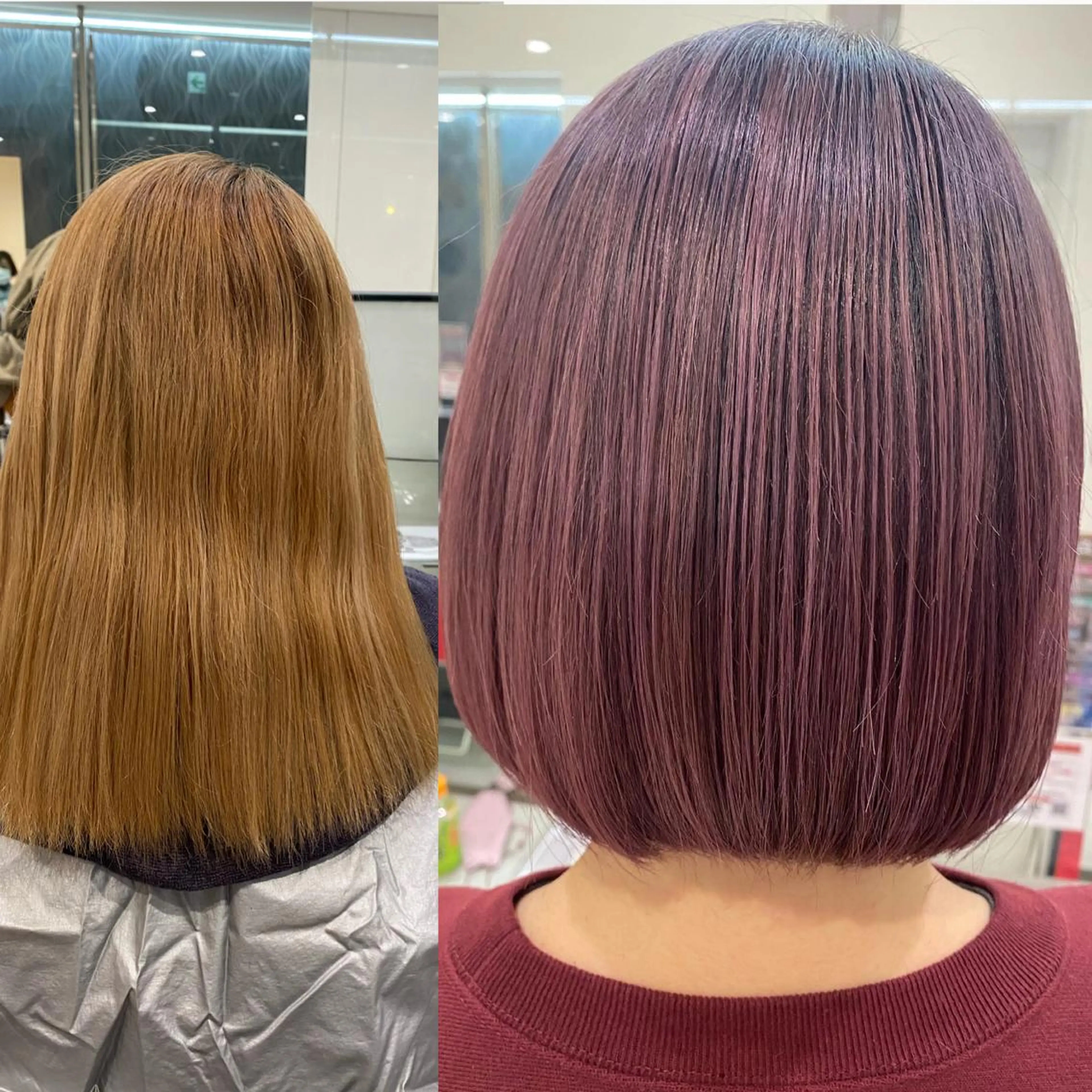 ショート カラー ボブ カット salowin所属・ハイトーンカラー 馬場みなみのヘアスタイル