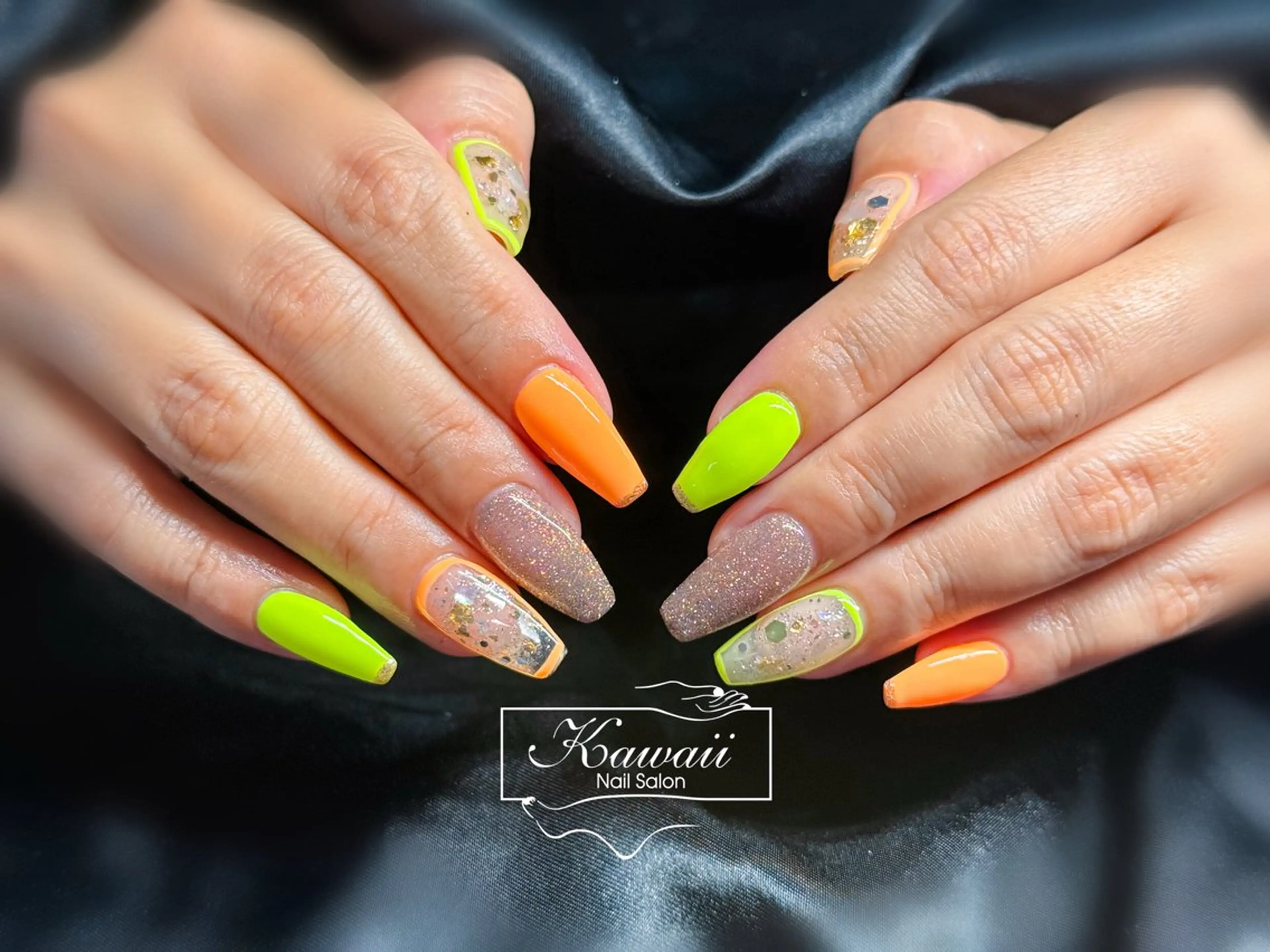 ネイル アートネイル 長さ出し フレンチネイル ジェルネイル 韓国ネイル ハンドネイル Kawaii Nail Salon所属・Kawaii-jp Tomisatoのネイルデザイン