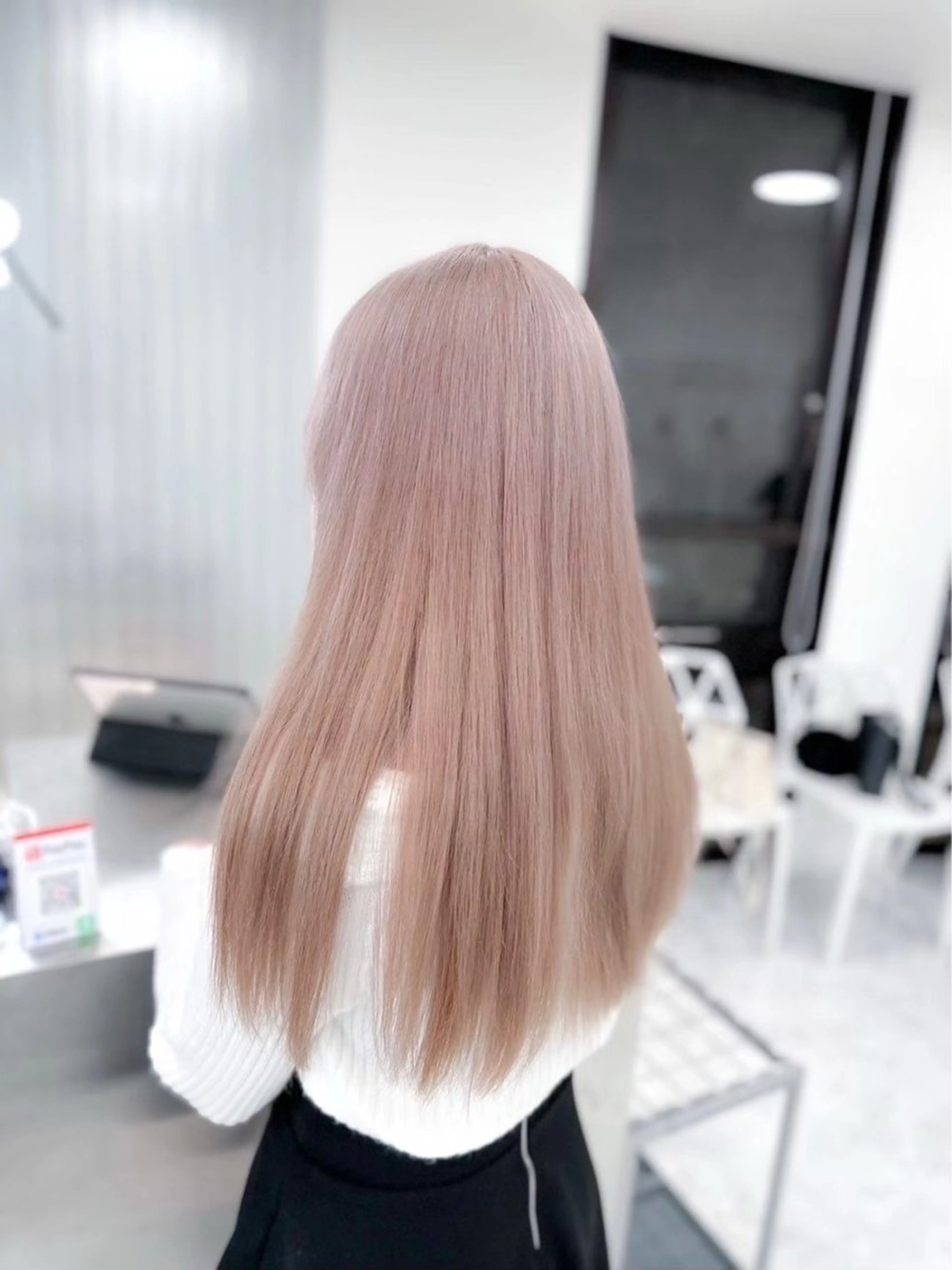ロング カラー ヘアアレンジ ヘアカラー トリートメント ヘッドスパ ヘアセット ハイトーン艶カラー 🤍ゆうひのヘアスタイル