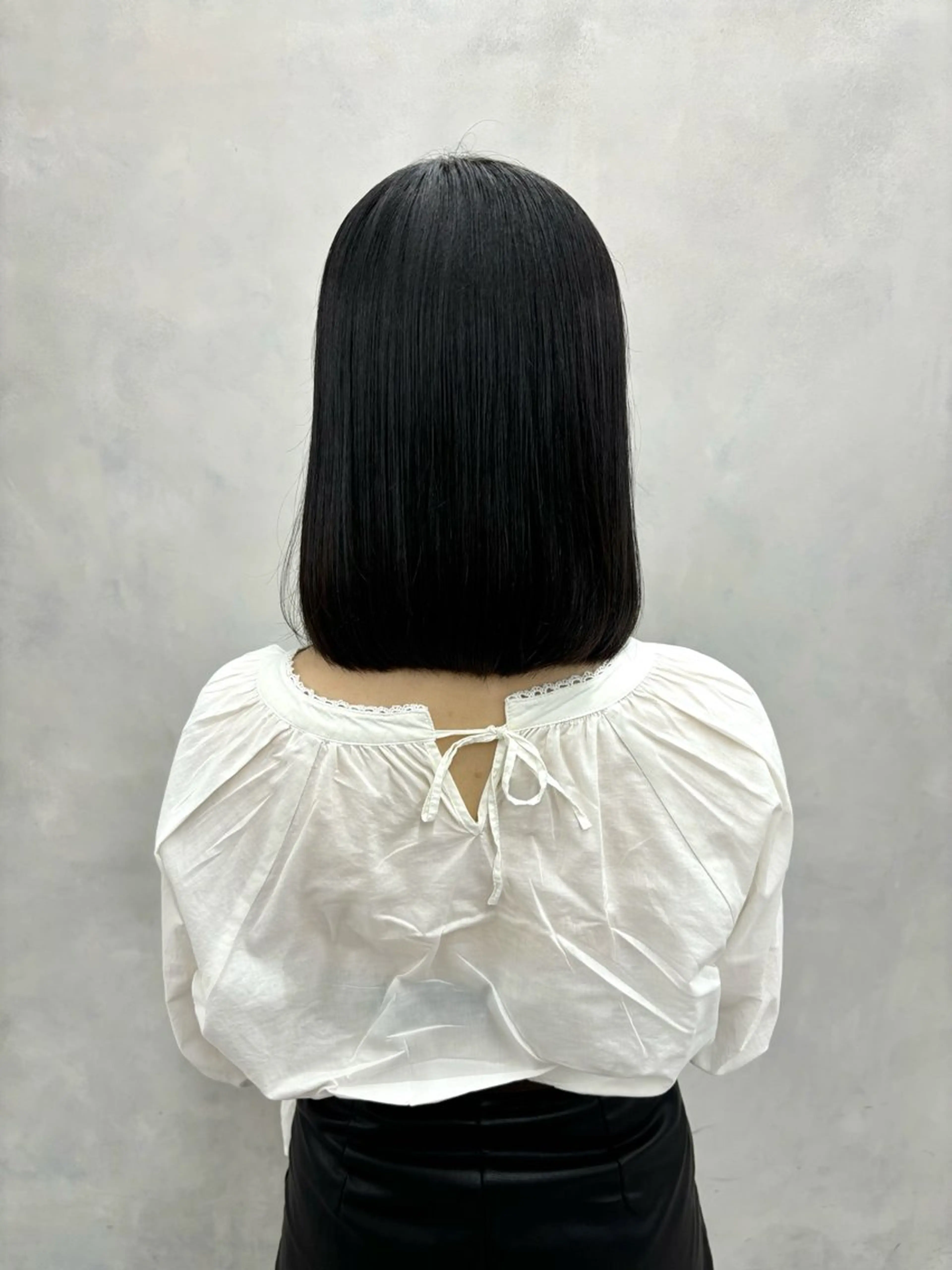 ミディアム lleno所属・Honami ⋆☽ 縮毛矯正モデル募集中のヘアスタイル