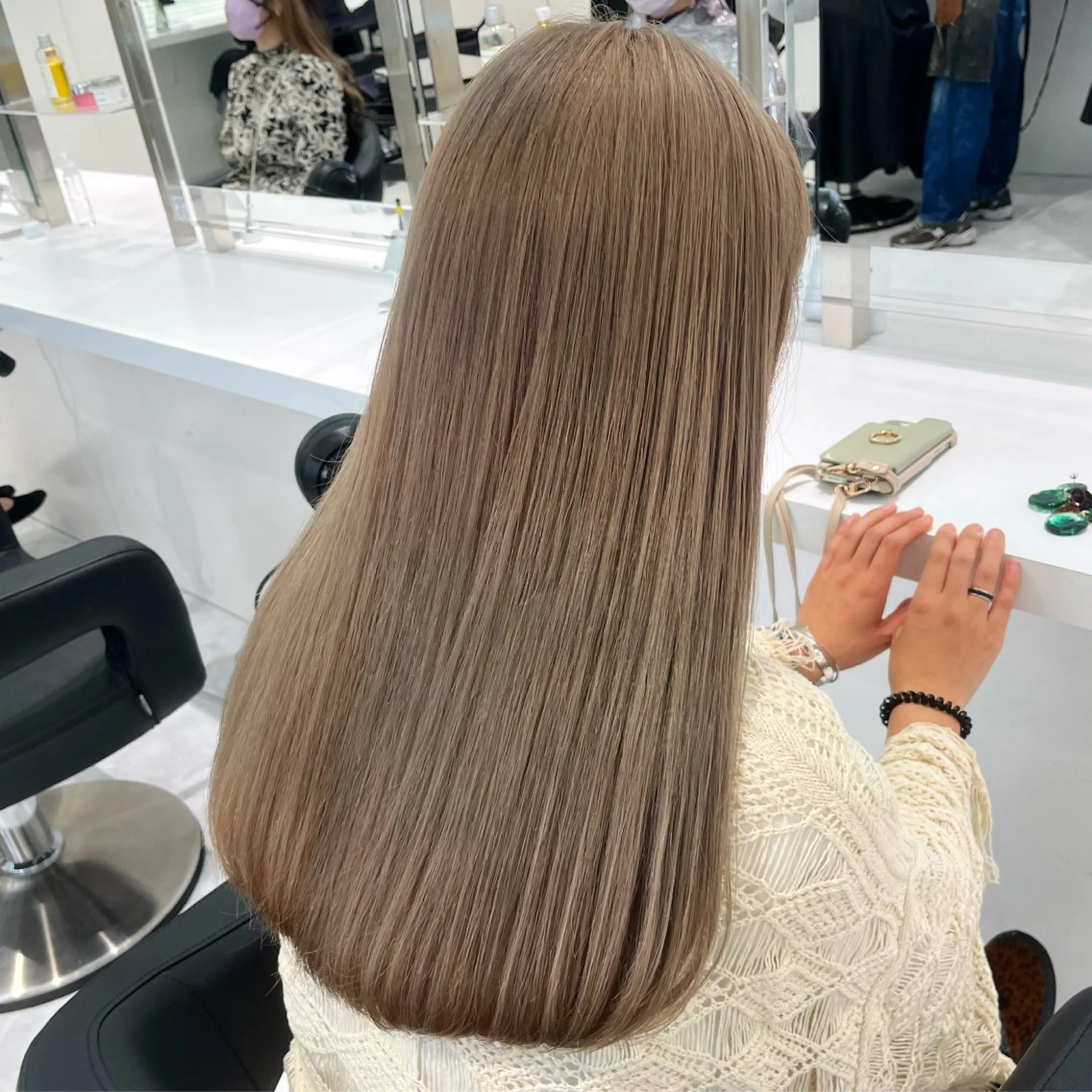 カラー ヘアカラー トリートメント 💗ツヤ髪💗透け感 💗ブリーチなし💗のヘアスタイル