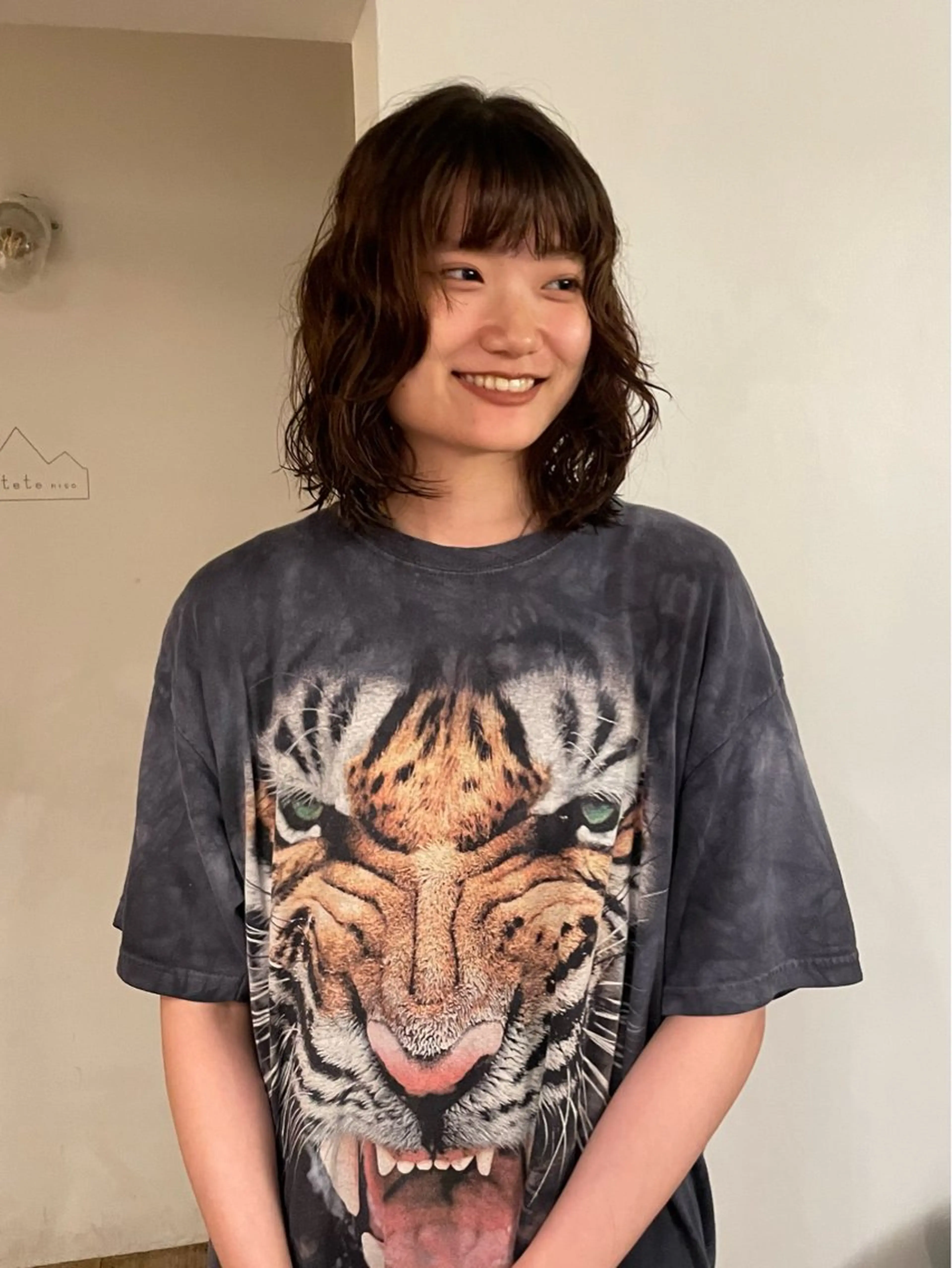 ミディアム カラー パーマ カット ヘアカラー パーマ 原宿/パーマ 🧺ユウマのヘアスタイル