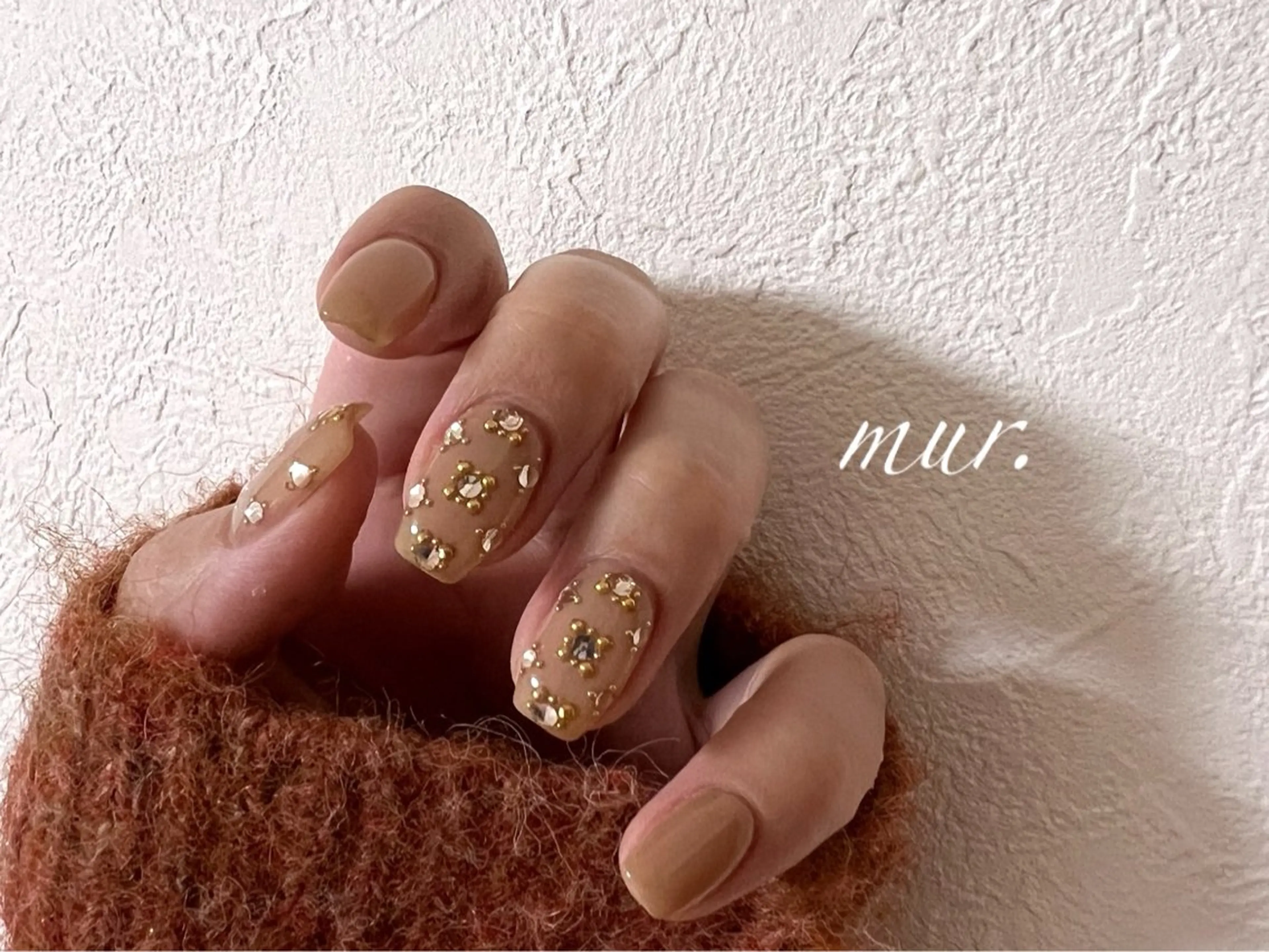 ネイル ジェルネイル キラキラネイル 韓国ネイル ワンカラーネイル シンプルネイル nailsalon mur.のネイルデザイン