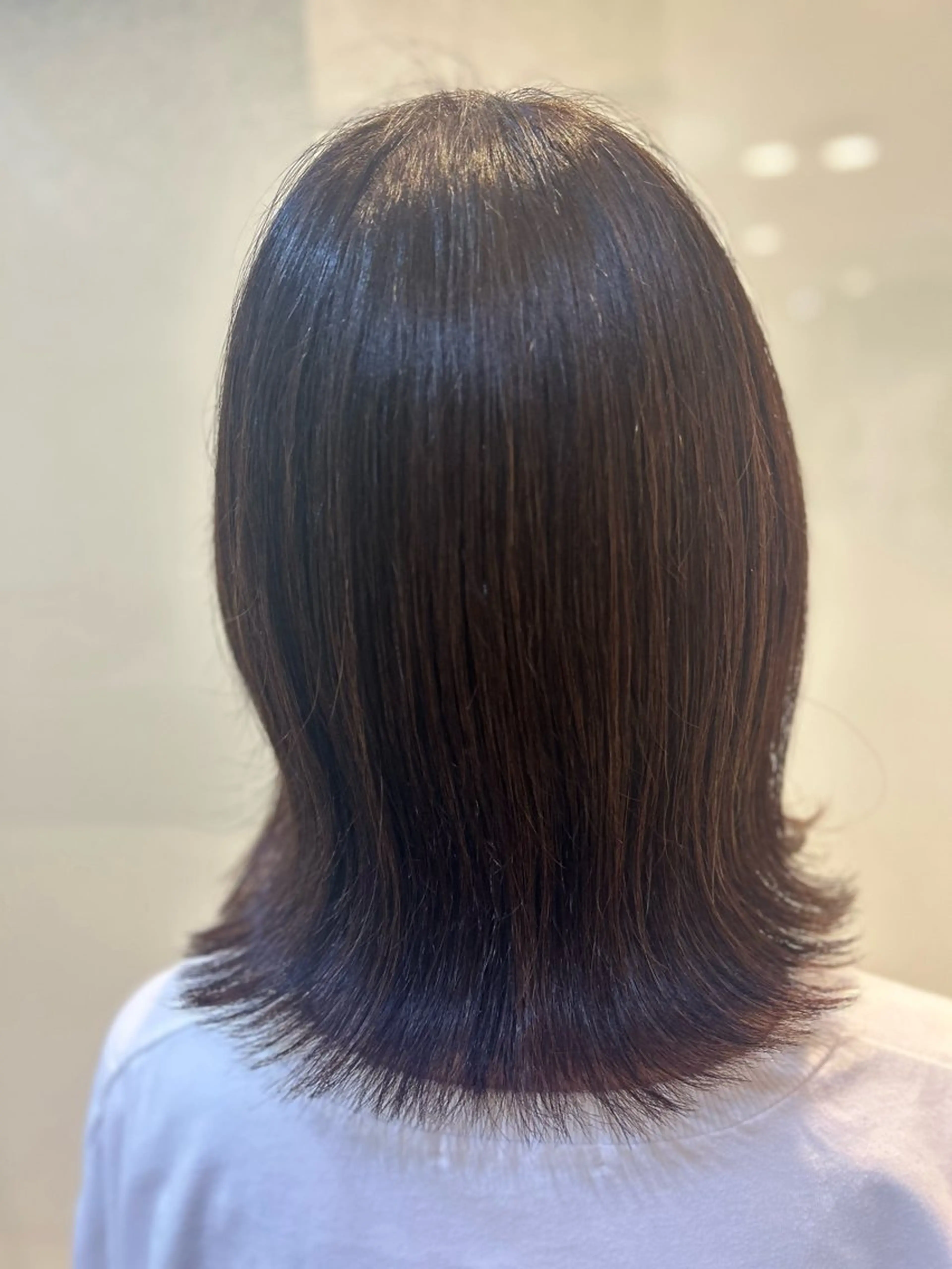 ミディアム カット トリートメント 艶質改善/縮毛矯正 ササキナツミのヘアスタイル