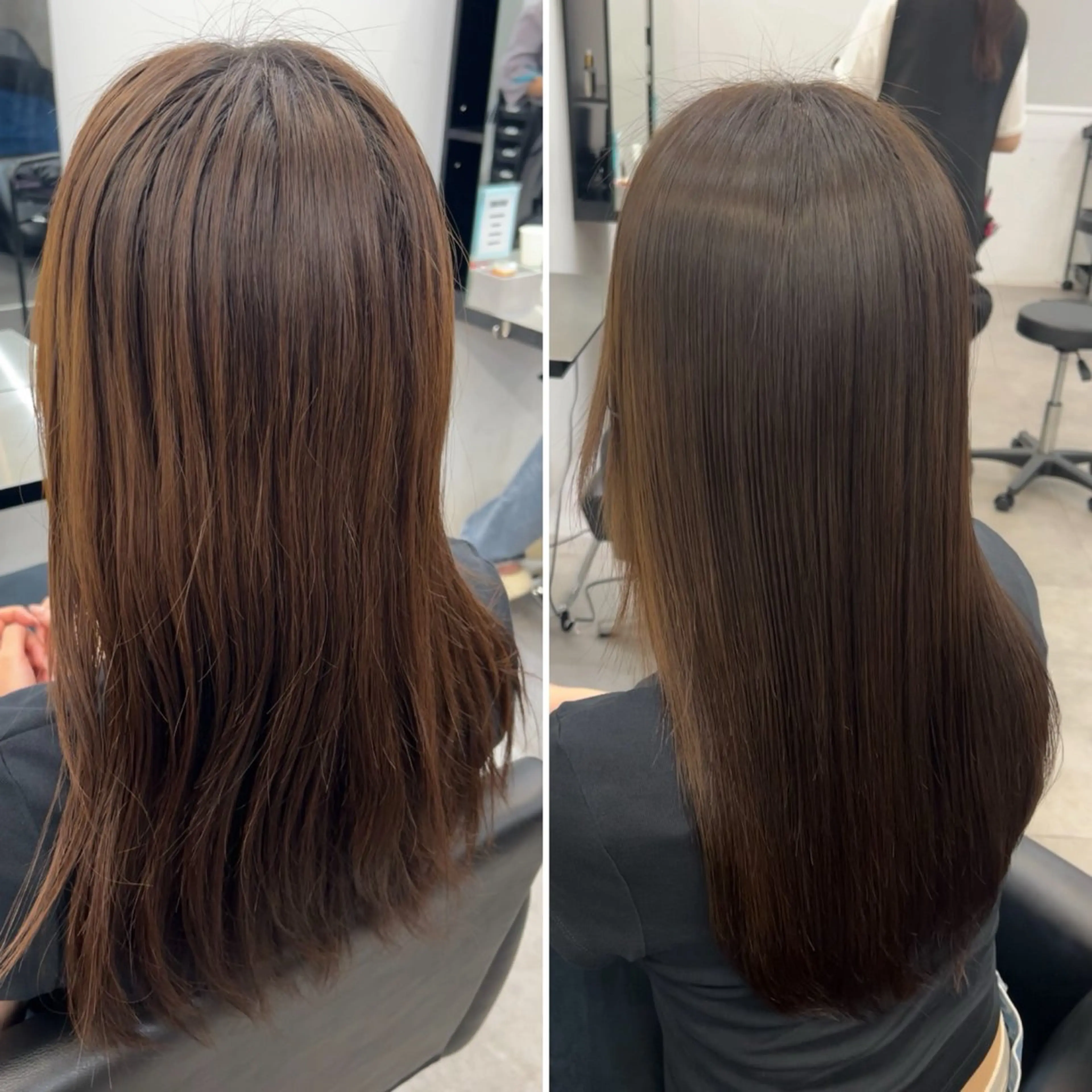 ロング カット ヘアカラー 縮毛矯正 トリートメント 【髪質改善】縮毛矯正 /core梅田/西尾のヘアスタイル