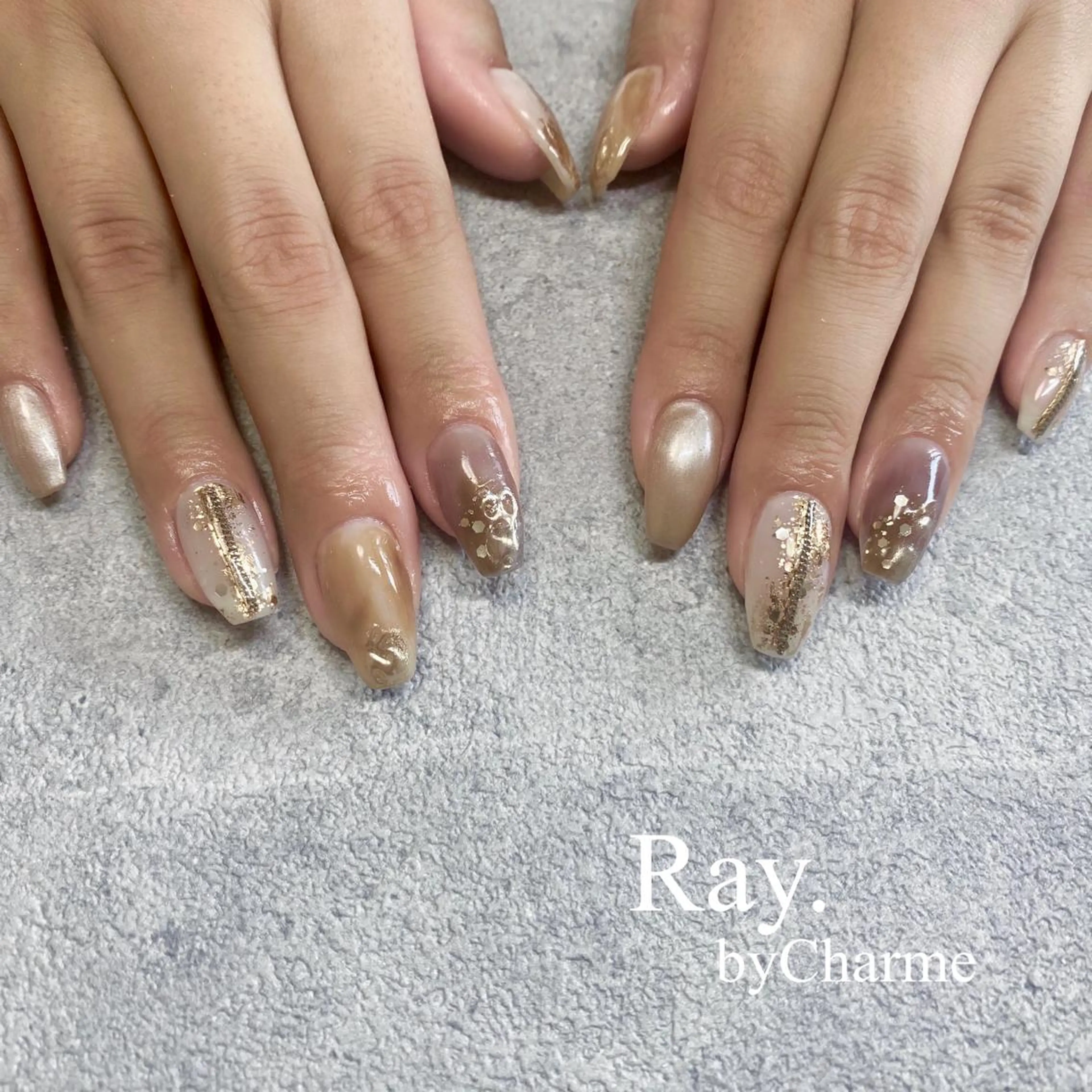 ネイル Ray. /綺麗目ニュアンスのネイルデザイン