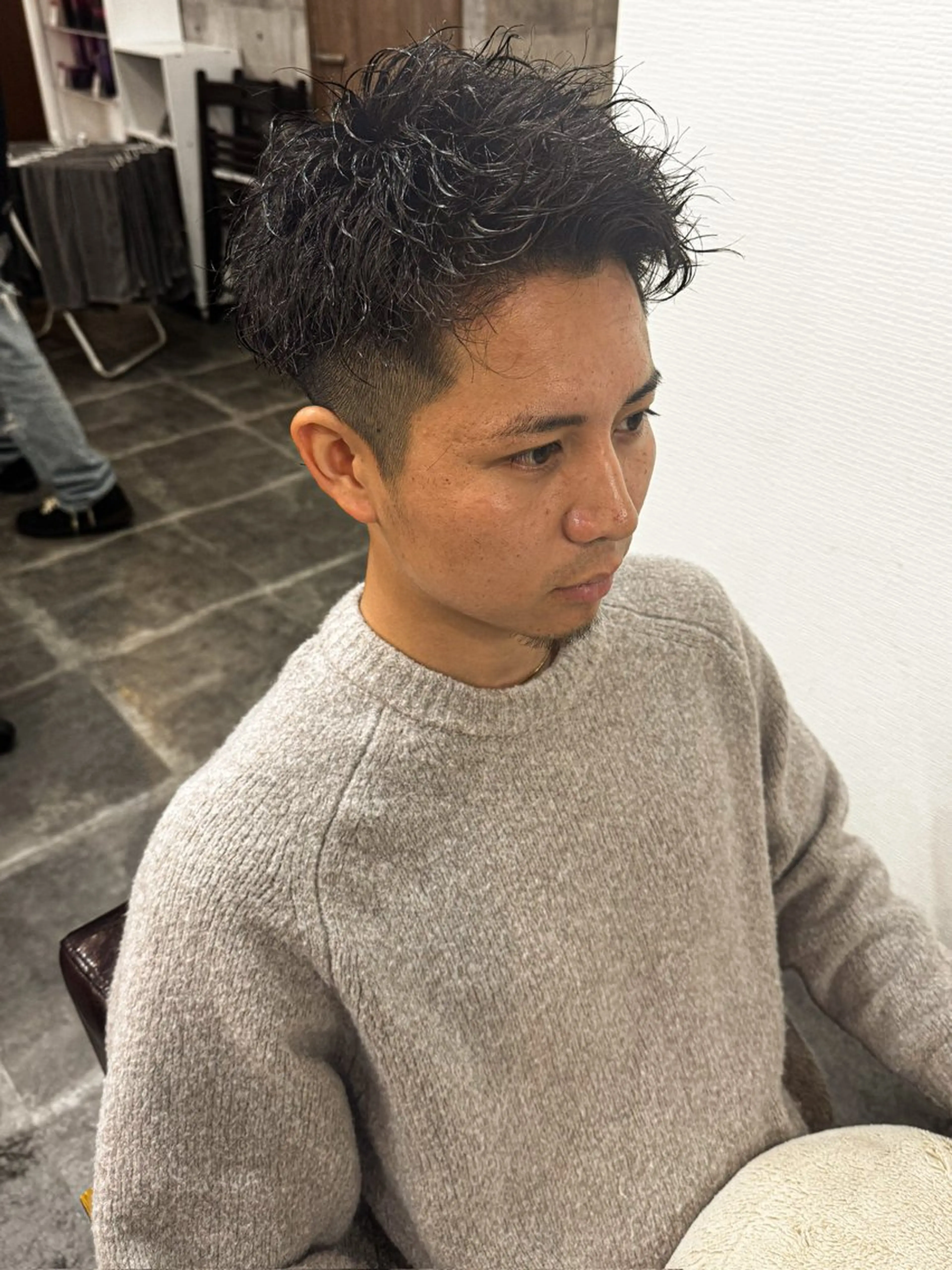 ショート パーマ メンズ カット パーマ amule hair ✂️山本　丈則✂️のヘアスタイル