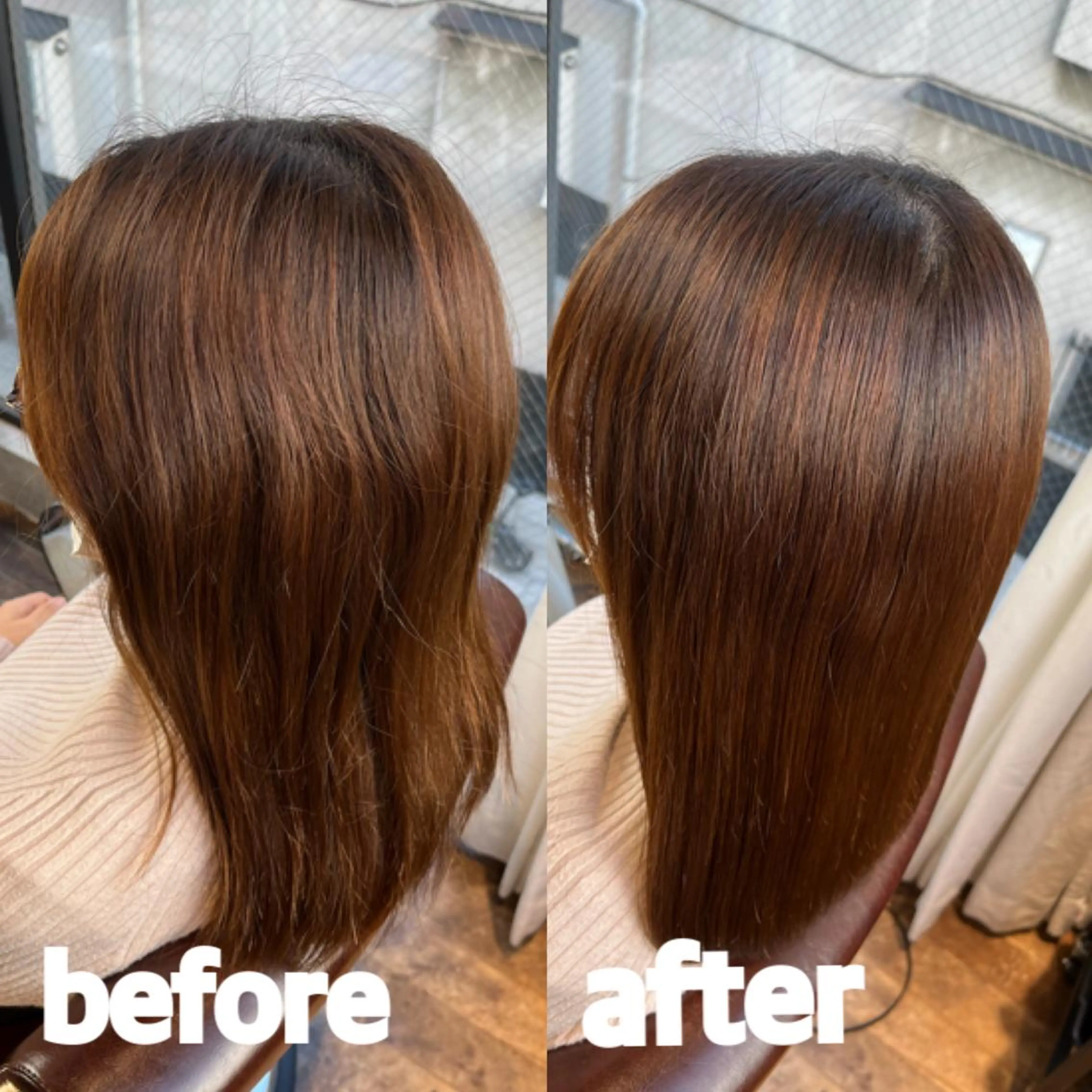 セミロング 縮毛矯正 トリートメント ⭐️圧倒的艶髪⭐️ Neo⭐️のヘアスタイル