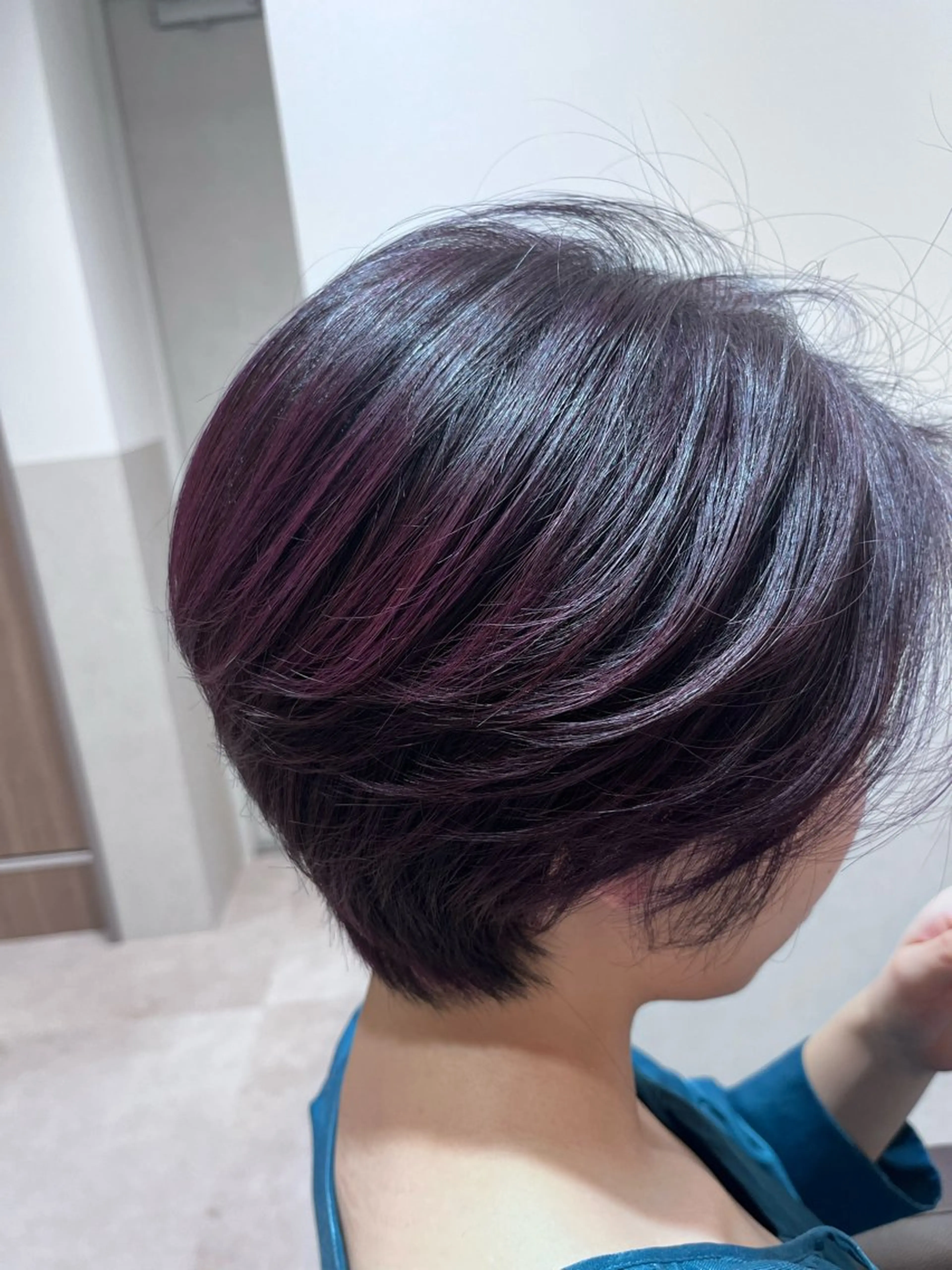 ショート カラー カット ヘアカラー トリートメント SALOWIN名古屋本山店所属・🍀ナガヤマ ヒデアキ🍀のヘアスタイル