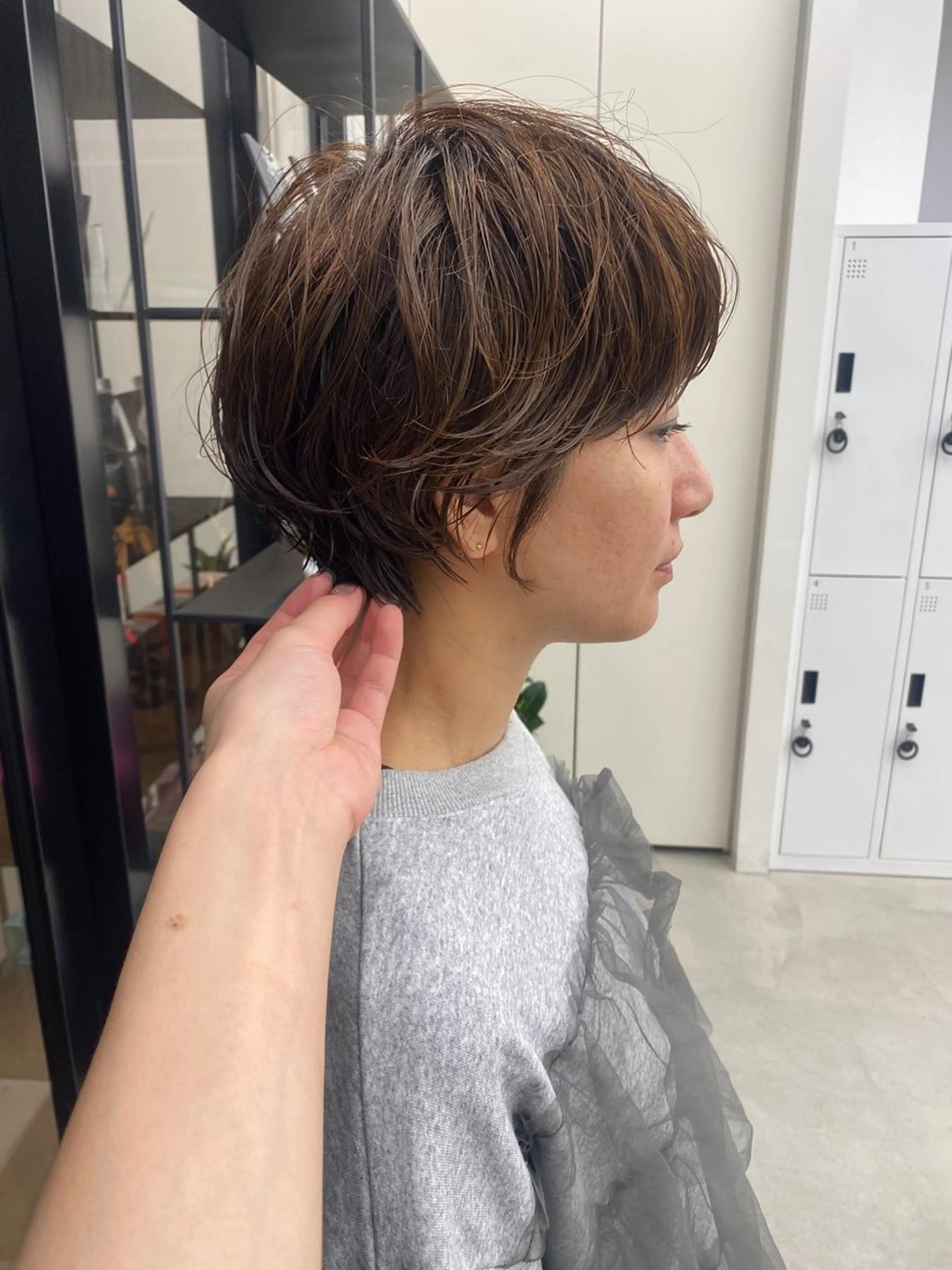 ショート 地毛風縮毛/ 巻ける縮毛/山下凌生のヘアスタイル