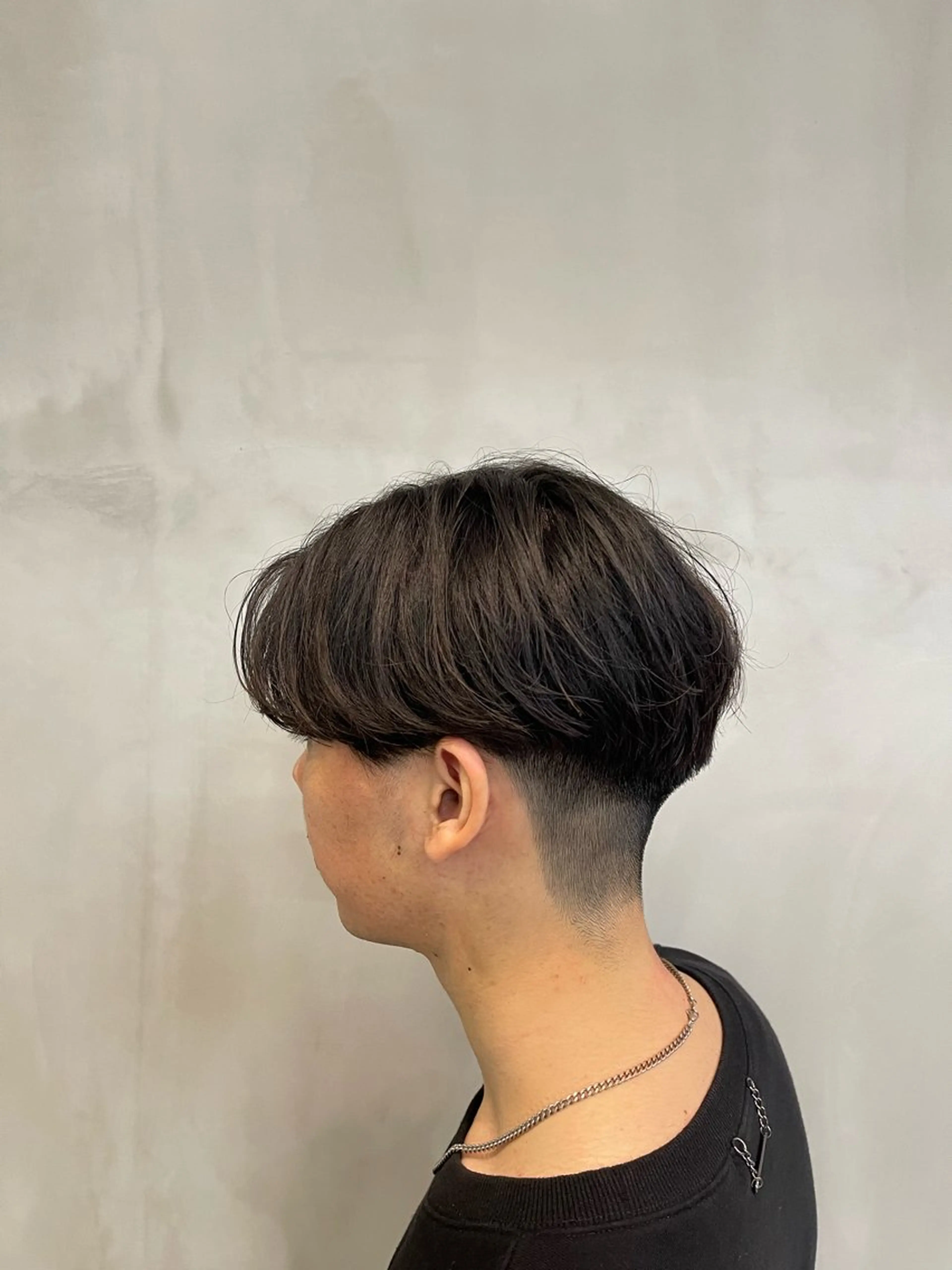 メンズ センターパート 唐川 晟亜のヘアスタイル