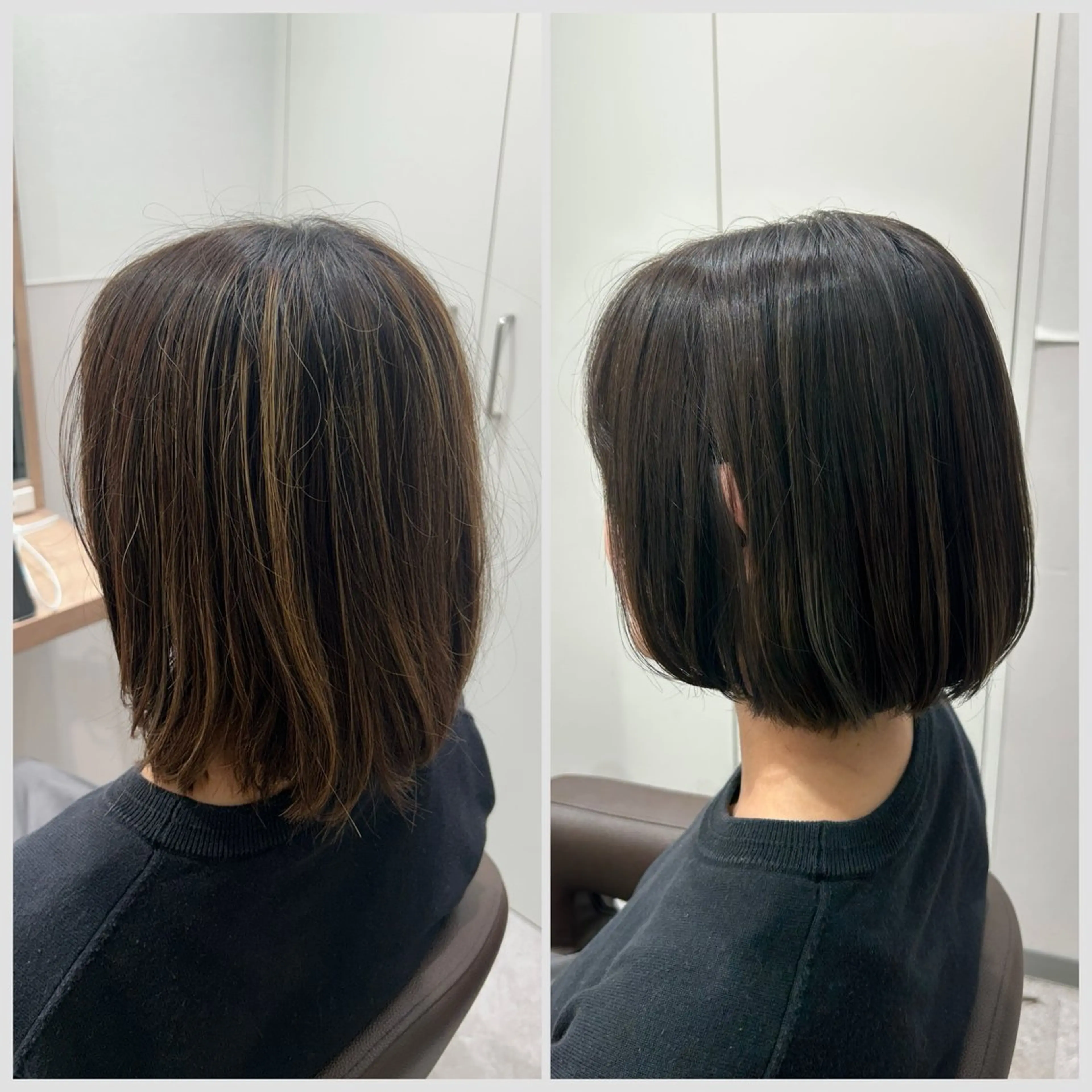 ショート ボブ ハイライト カット ヘアカラー SALOWIN 神戸三宮店所属・【🍁9月予約枠 開始🍁】高田祐也のヘアスタイル