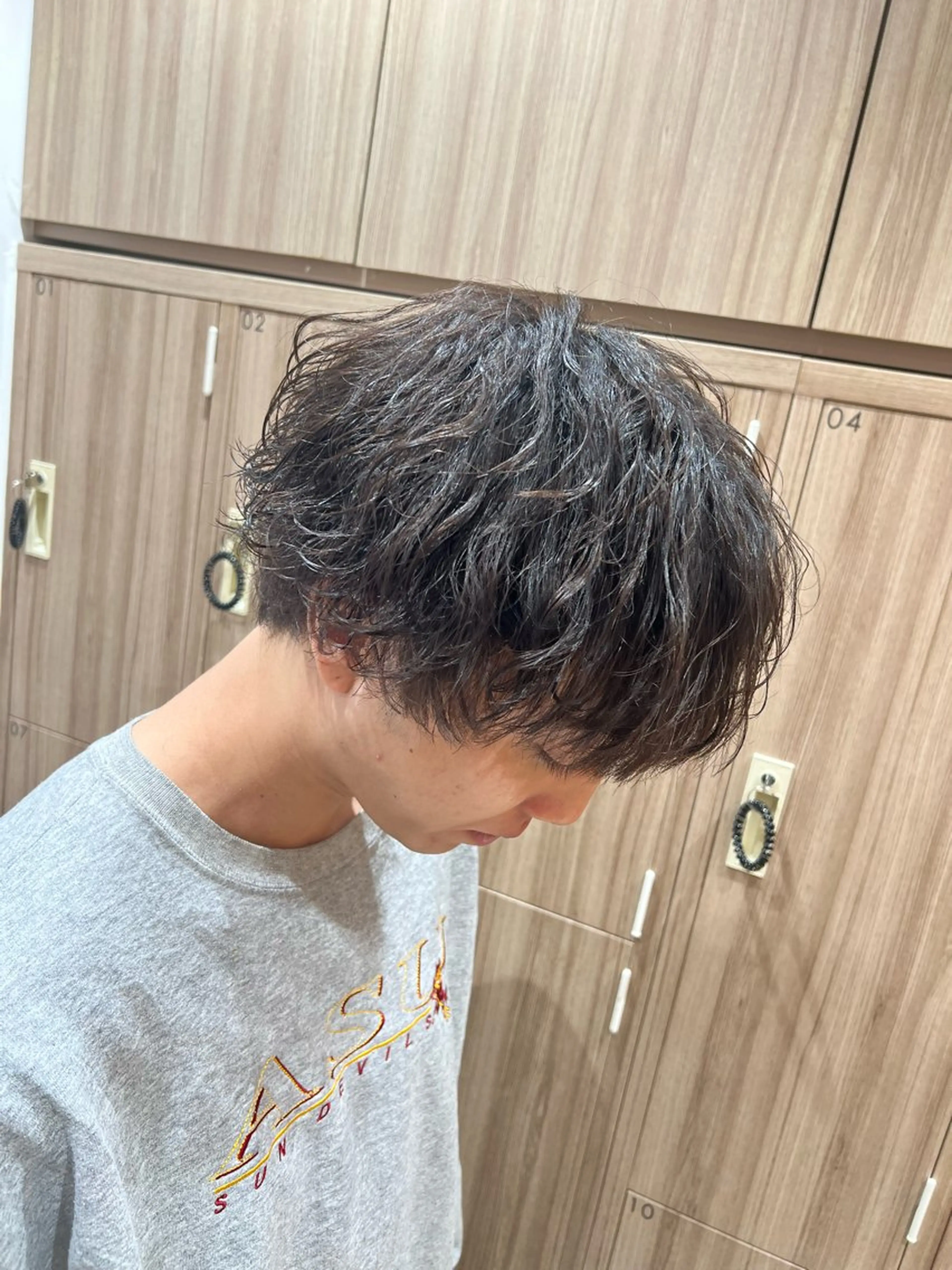 パーマ メンズ メンズパーマ 縮毛矯正 カット パーマ 曲がる縮毛矯正・パー マ💈副店長田中💈のヘアスタイル