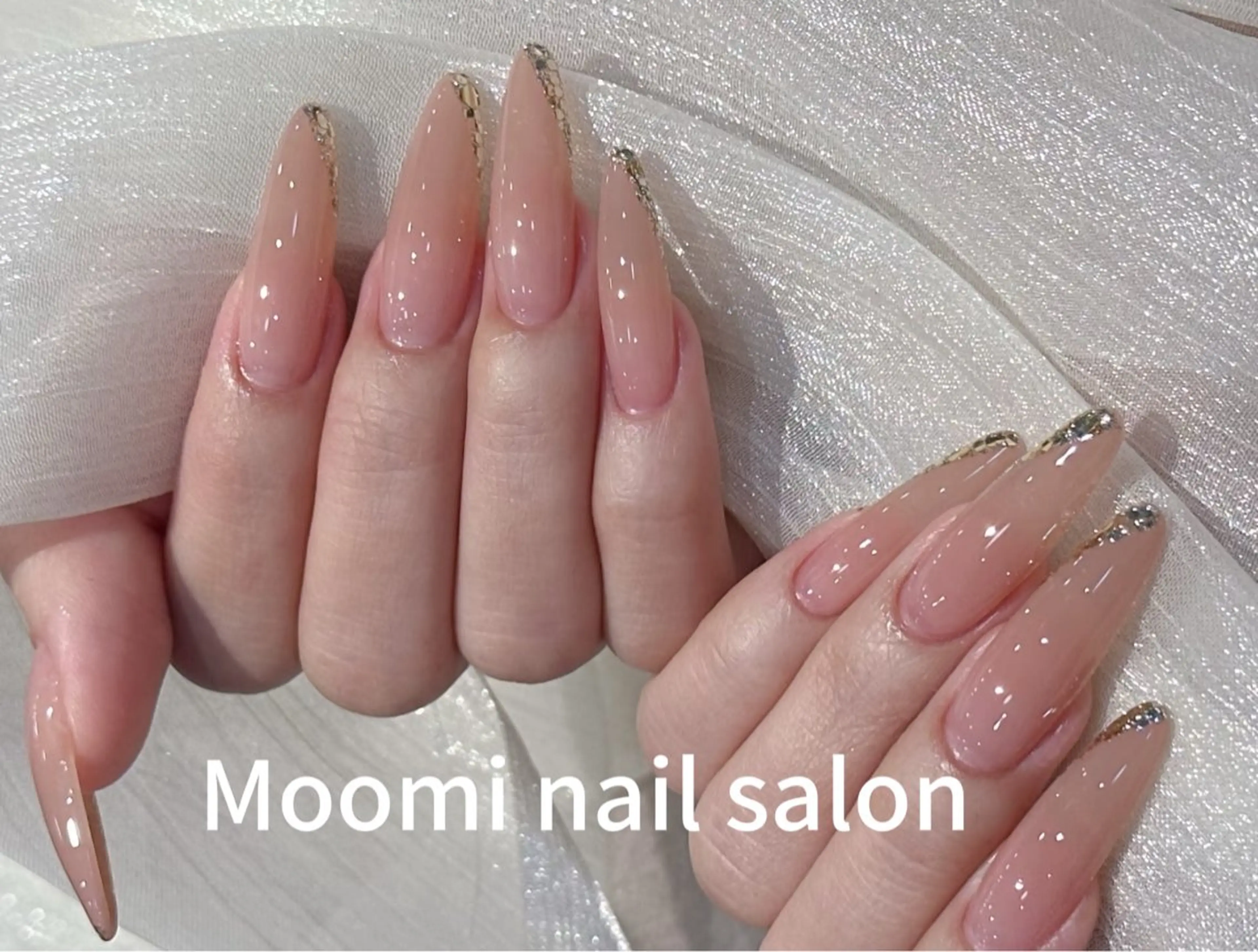 ロング ハンドネイル Moomi あずりのネイルデザイン