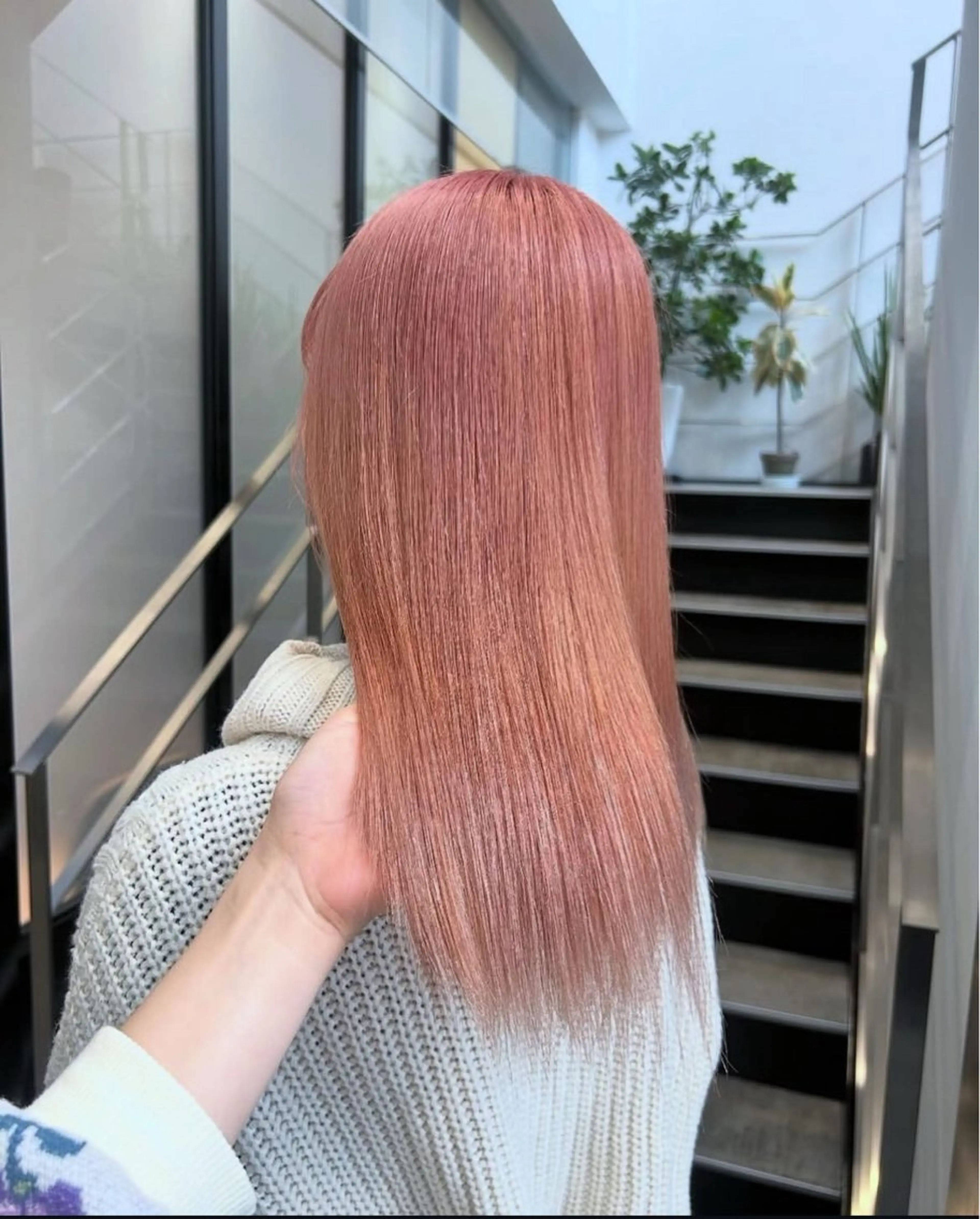 セミロング カラー ヘアアレンジ キッズ ベージュカラー ピンクカラー ピンクベージュ カット ヘアカラー トリートメント GOTODAY SHAiRE SALON (原宿本店)所属・sakurai kana 🎀のヘアスタイル