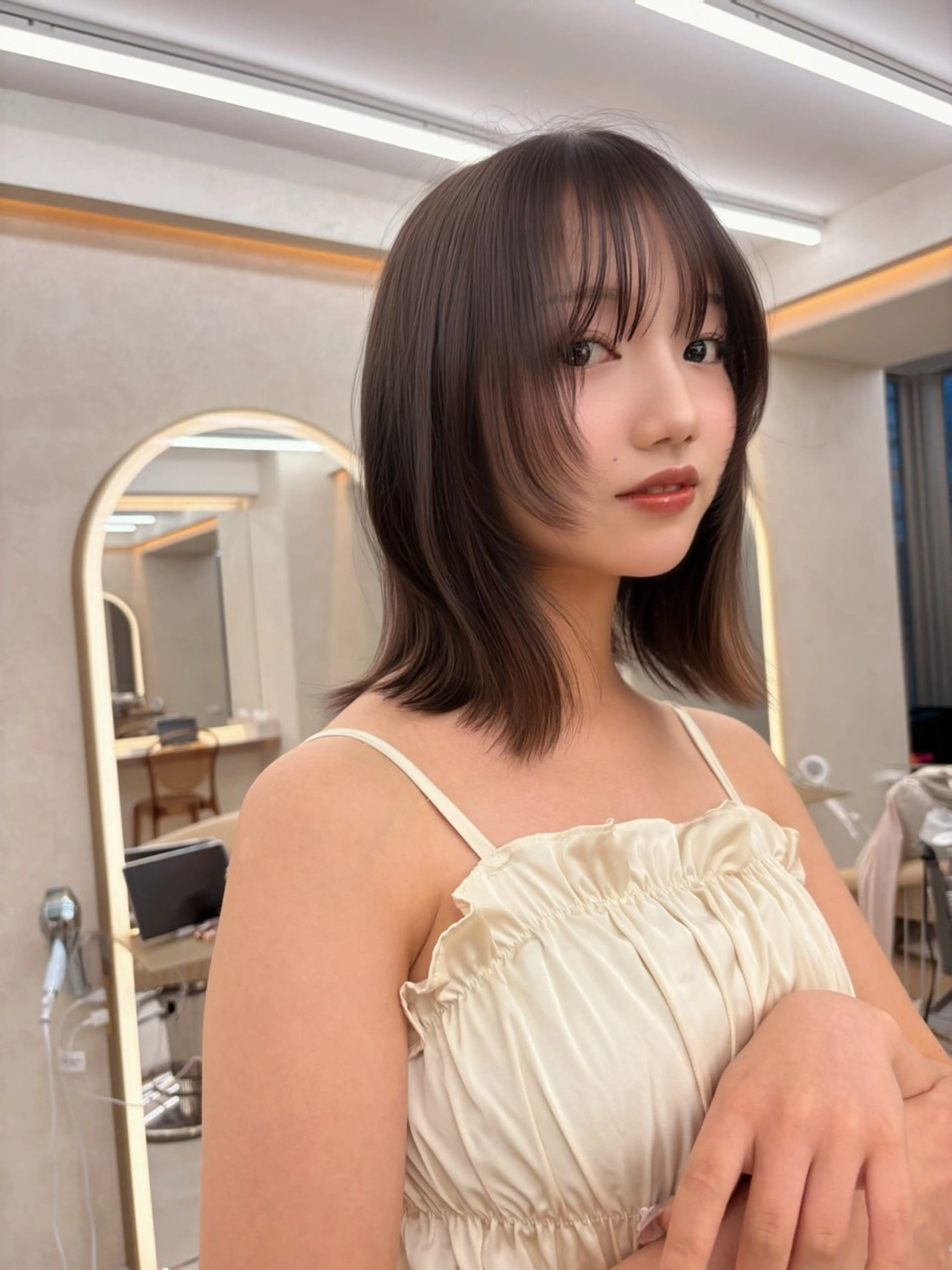 ミディアム sand 池袋所属・sand🎀 似合わせカット♡桃花のヘアスタイル