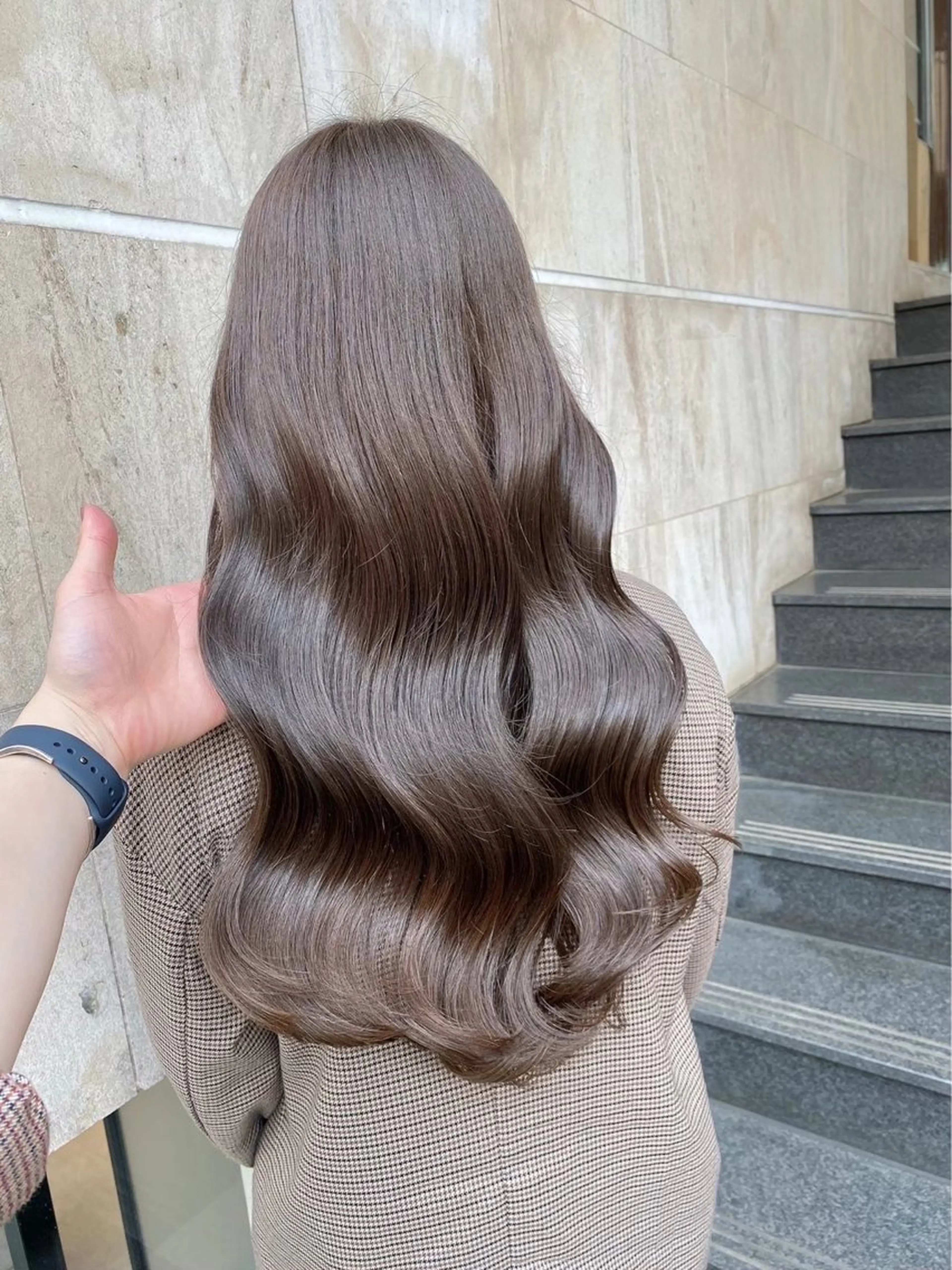 ロング カラー ブリーチ ダブルカラー ハイライトカラー ブリーチなしカラー ハイライト 艶髪/髪質改善/ NATSUKI🍯のヘアスタイル