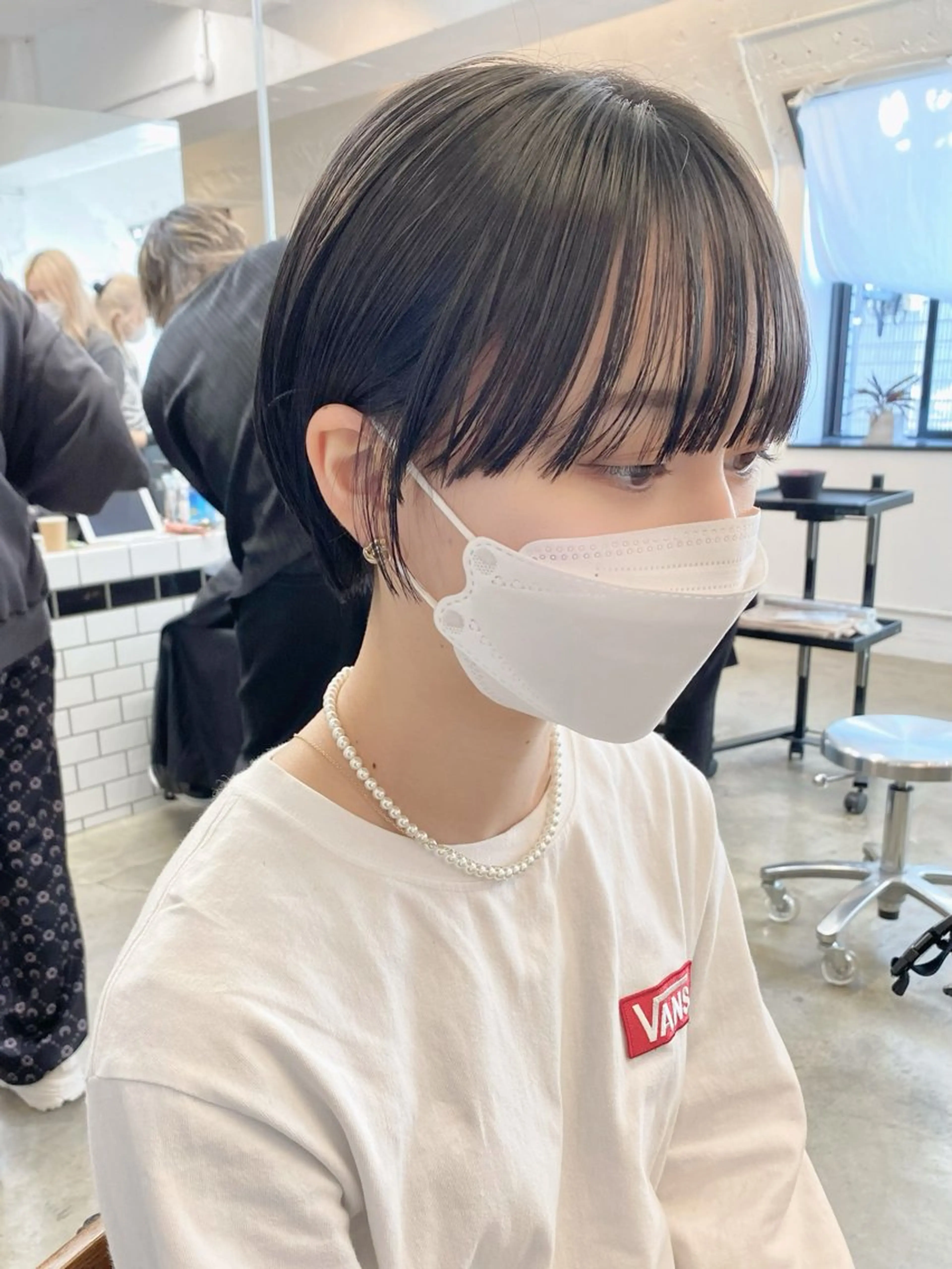 ショート カラー カット ヘアカラー トリートメント salowin三丁目所属・🟩ベージュ/ショー ト/ボブ🟩タカモリのヘアスタイル