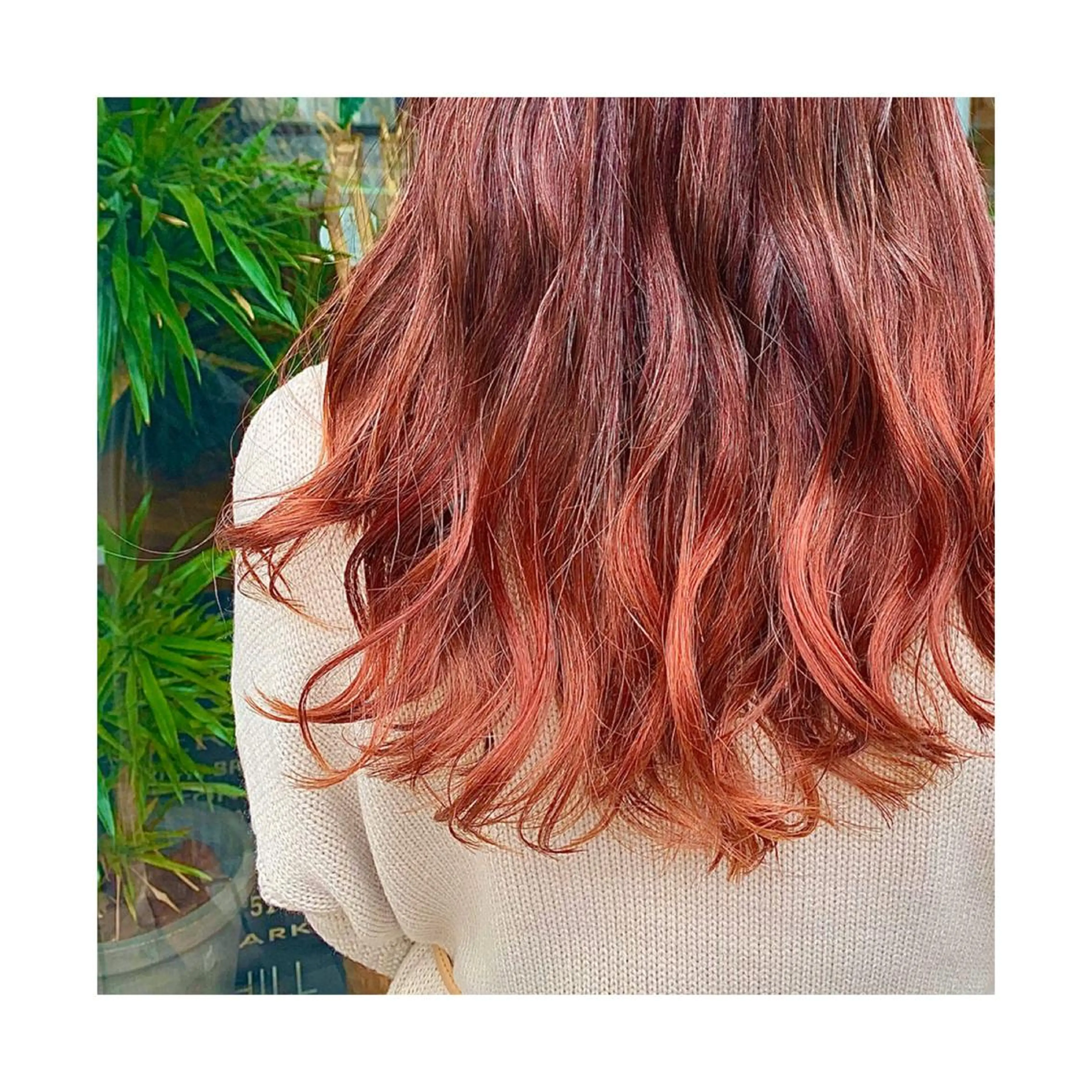 ロング カラー グラデーションカラー レッドカラー 竹内 康浩のヘアスタイル