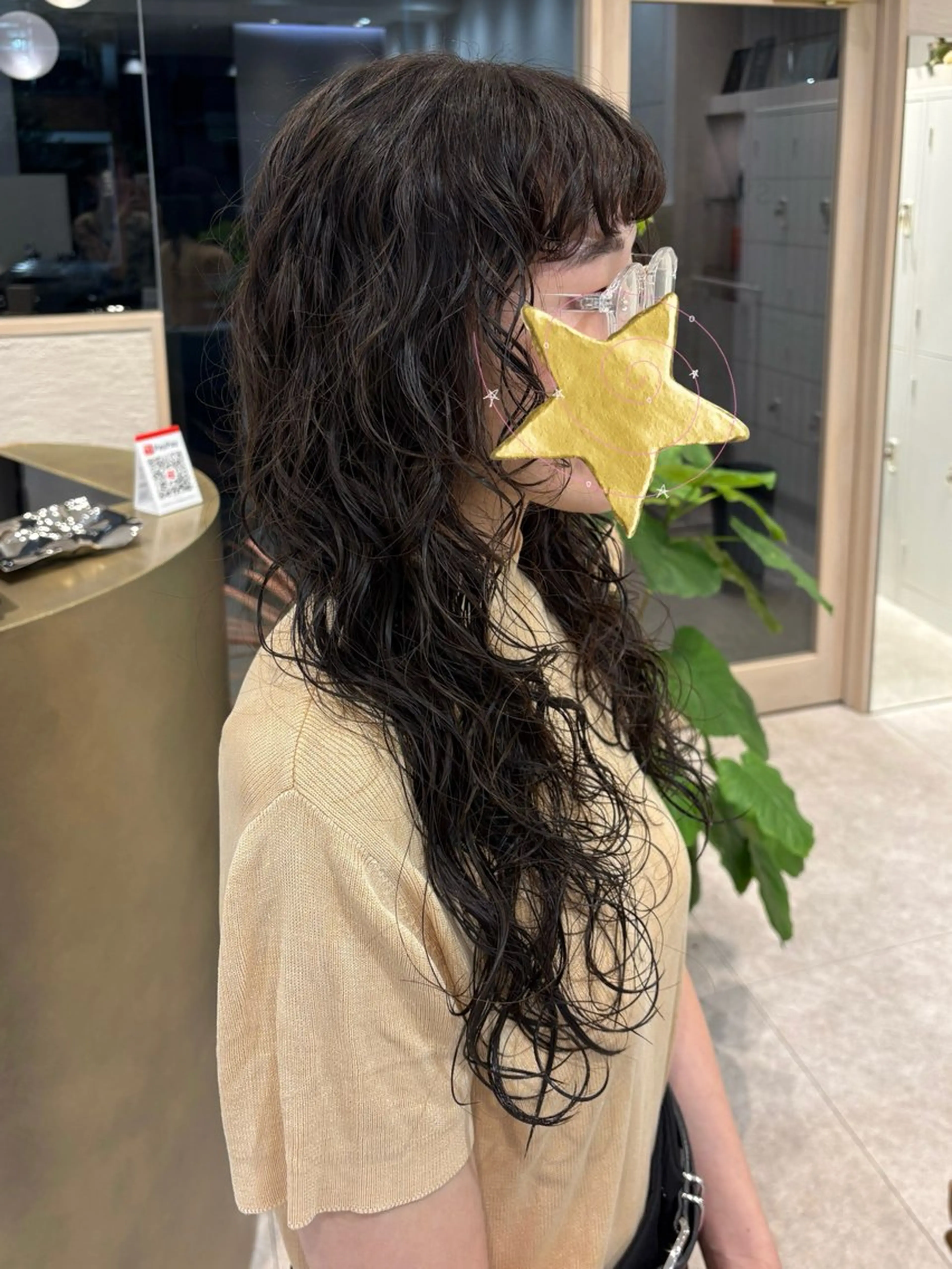 ロング パーマ レイヤーカット ロング カット トリートメント 艶カラー/高円寺/ atsumi🦣🪽のヘアスタイル