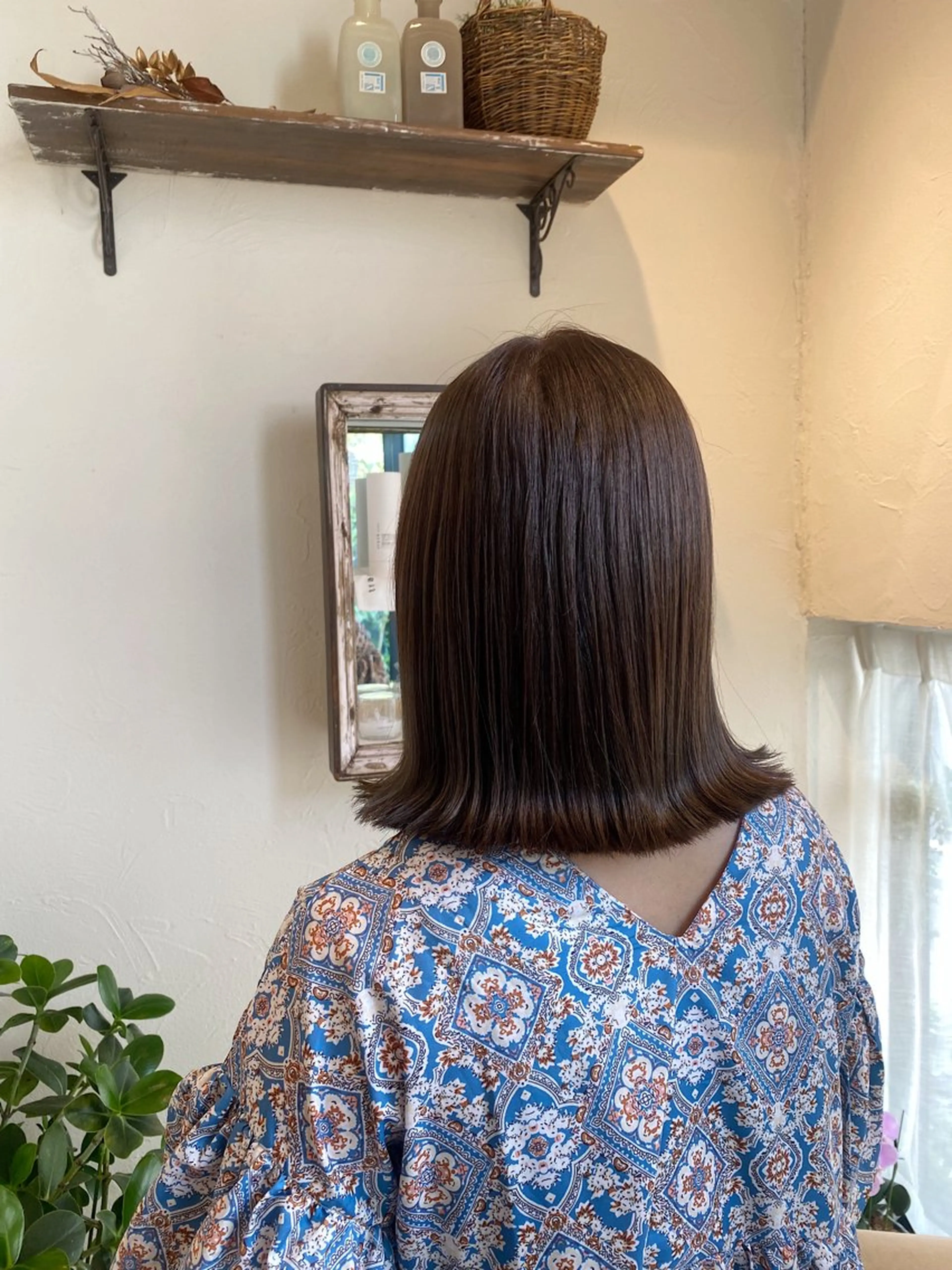 ミディアム 艶カラー/ 縮毛矯正 /   タキダのヘアスタイル