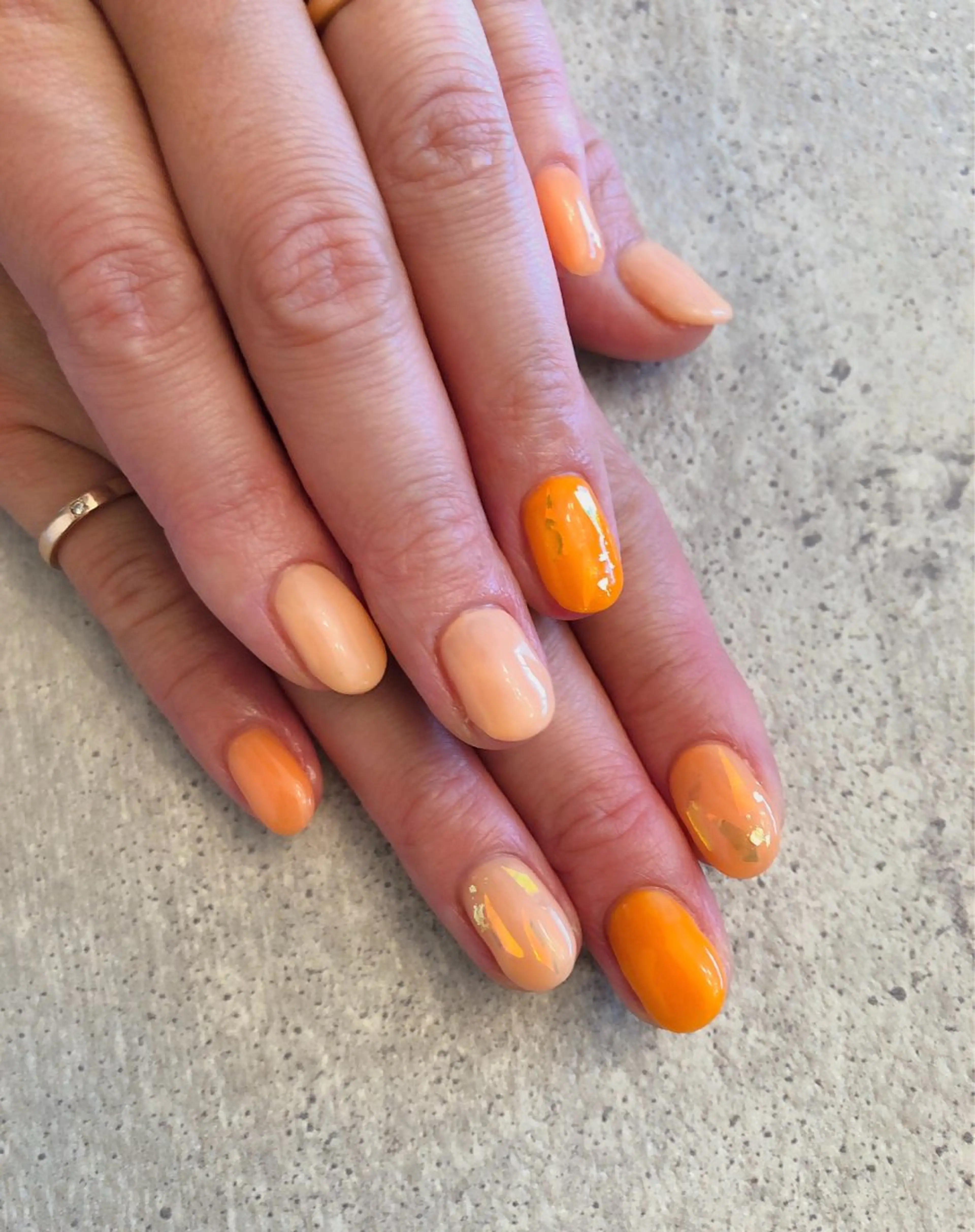 ネイル オレンジ Bijou💎✨ Reiのネイルデザイン